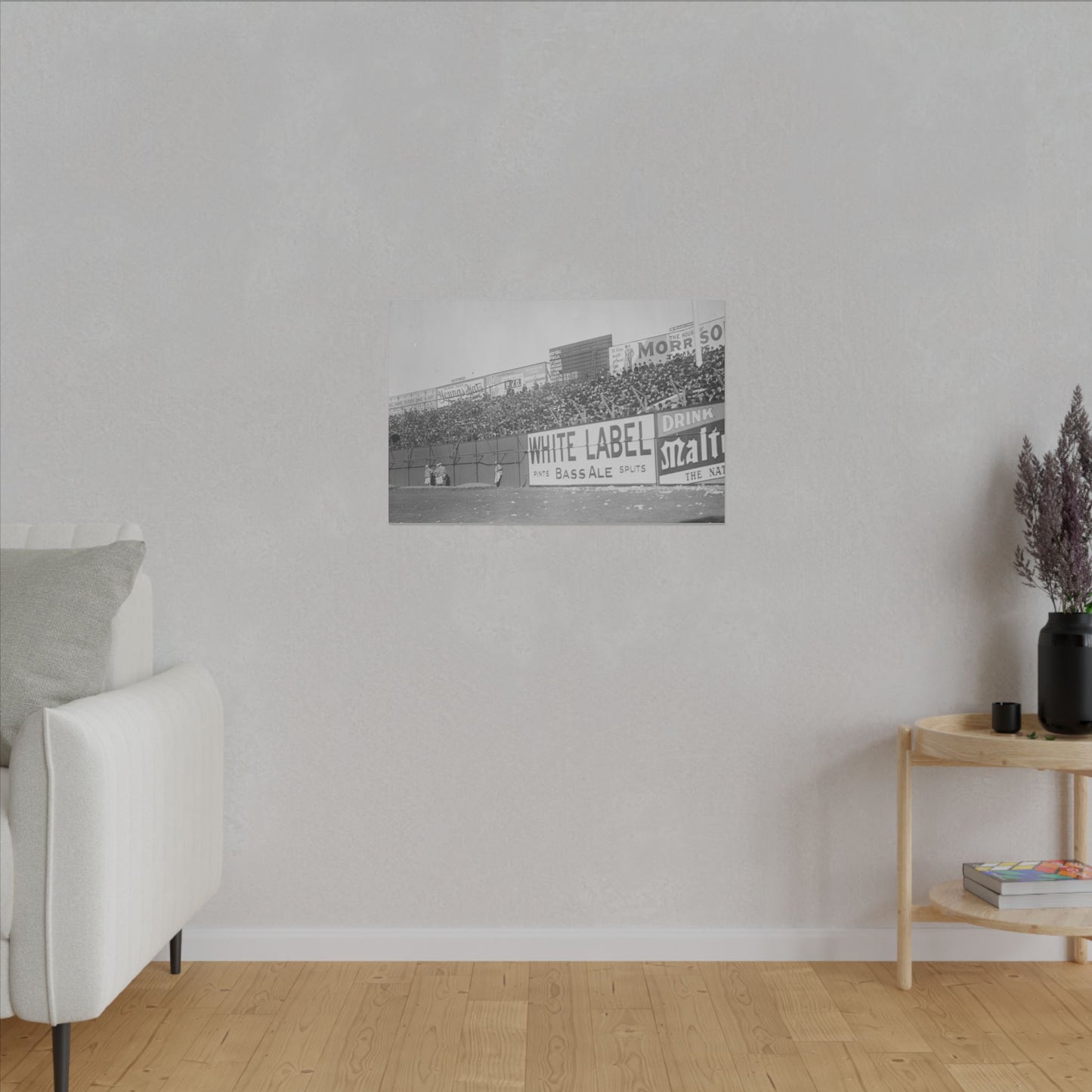 Vintage Bleachers at the Polo Grounds in NYC Canvas Print