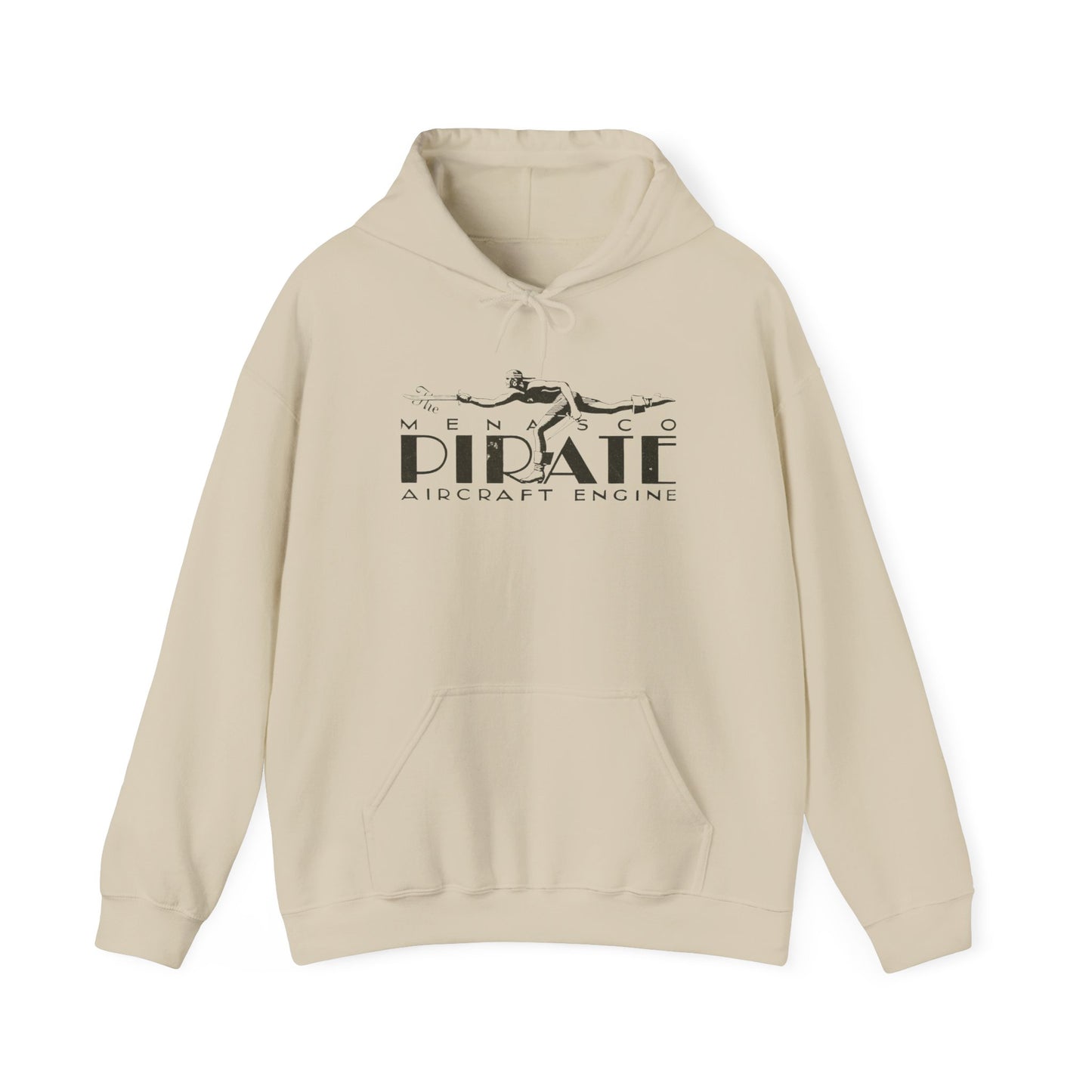 Pirate Aircraft Engines Hoodie - Cozy Unisex Sweatshirt with Kangaroo Pouch & Adjustable Hood