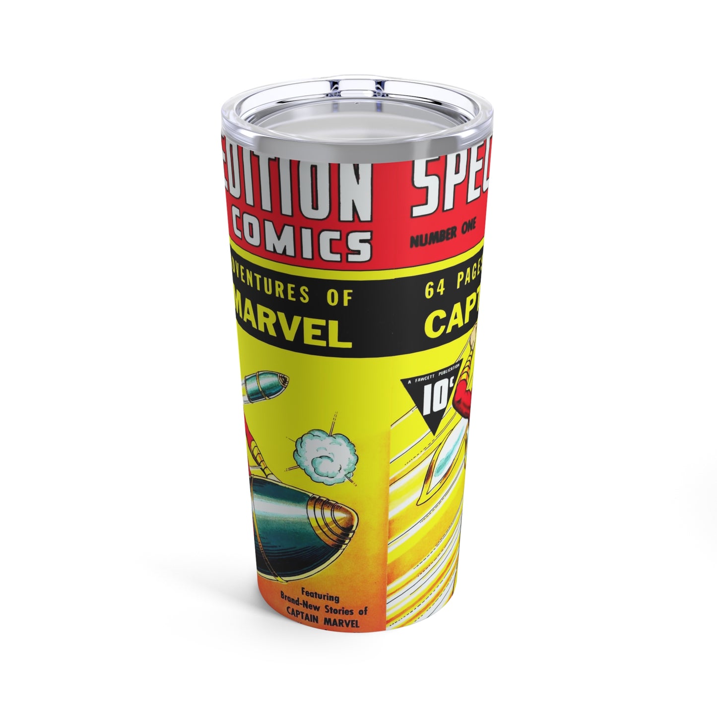 Vintage Captain Marvel Limited Edition 20oz Insulated Tumbler