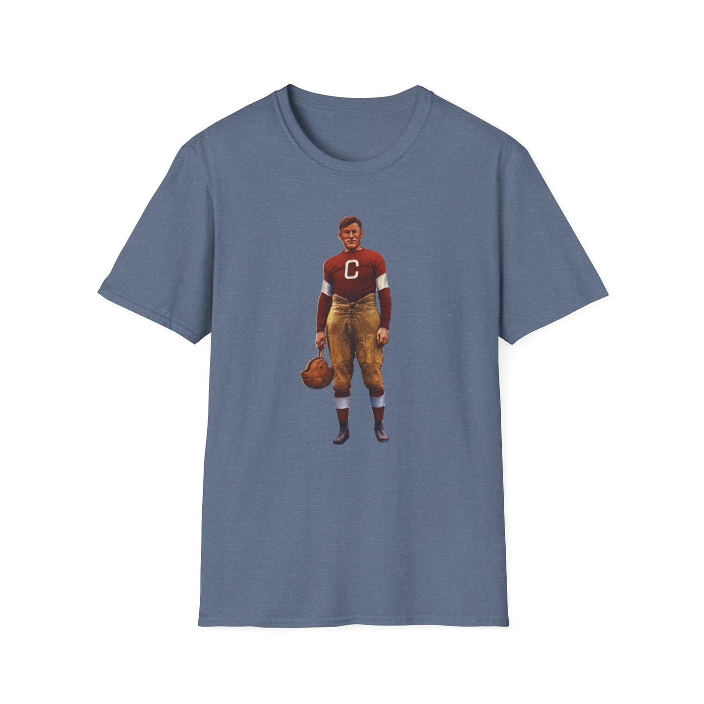 Vintage Jim Thorpe Football Legend Unisex Softstyle Tee - Old School Male 