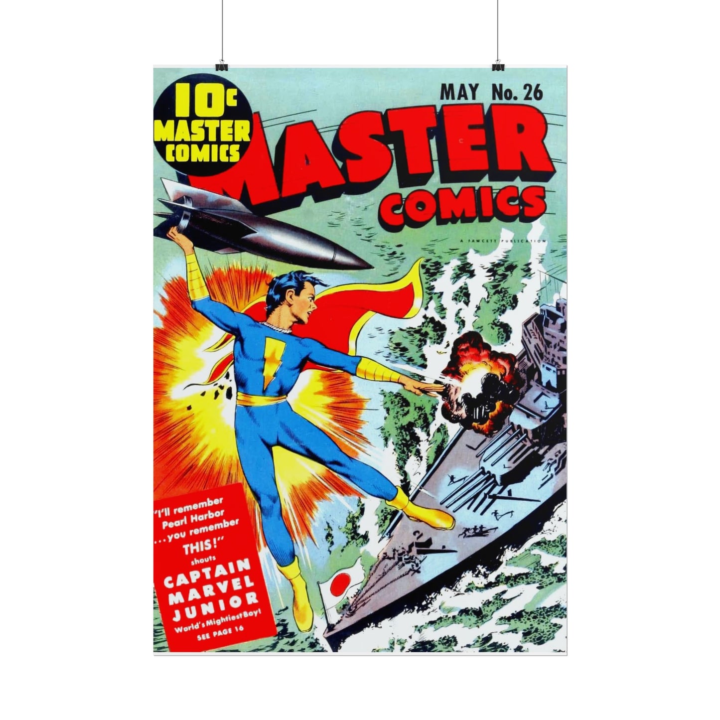 Retro May Number 26 Master Comics Cover Poster Print