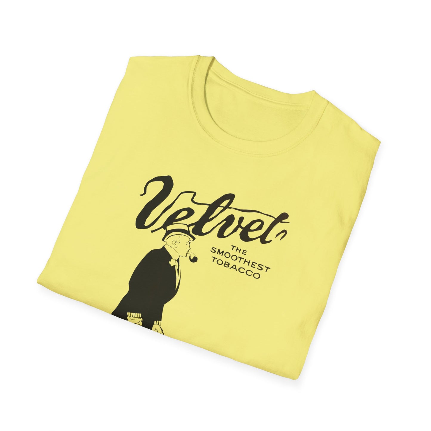 Vintage Velvet Tobacco Ad Unisex T-Shirt - Retro Style, 100% Soft Cotton, Classic Fit