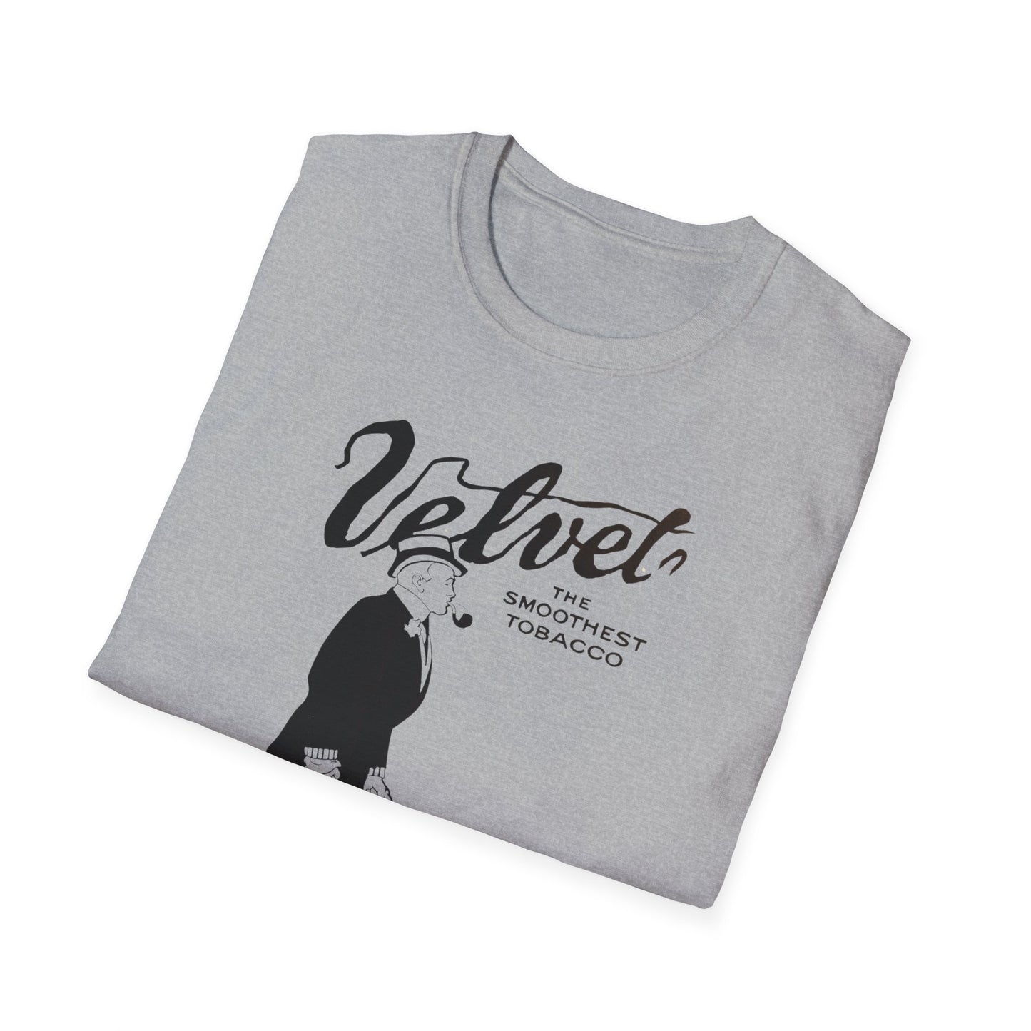 Vintage Velvet Tobacco Ad Unisex T-Shirt - Retro Style, 100% Soft Cotton, Classic Fit