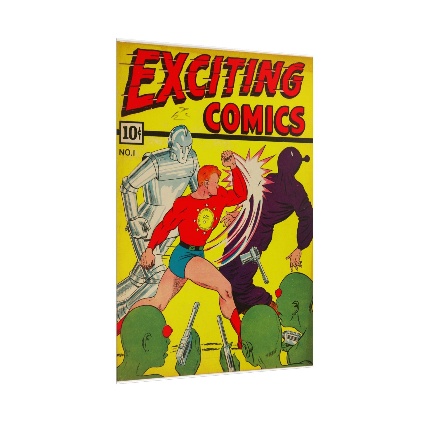 Exciting Comics Rolled Poster Print