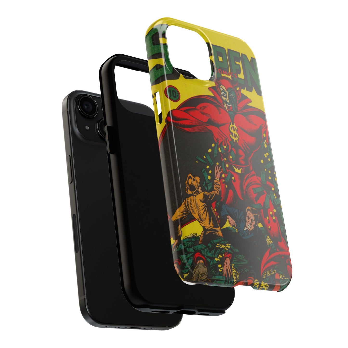 Retro Suspense Comics Phone Case for Tough Protection