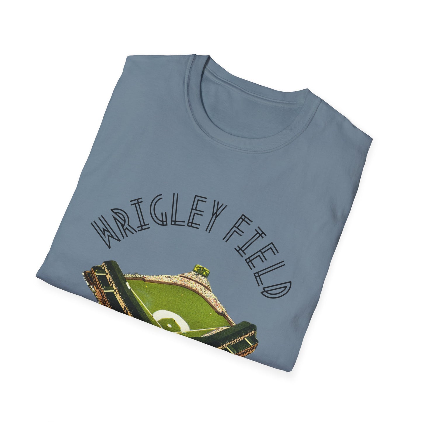 Retro Wrigley Field Unisex Soft Cotton Tee