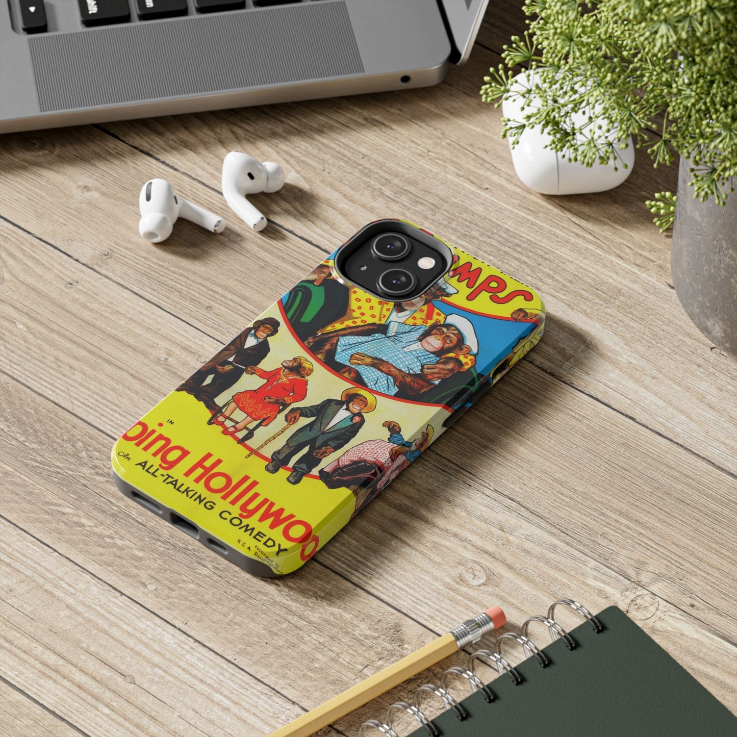 Humorous Chimpanzee-Themed Durable Phone Cases