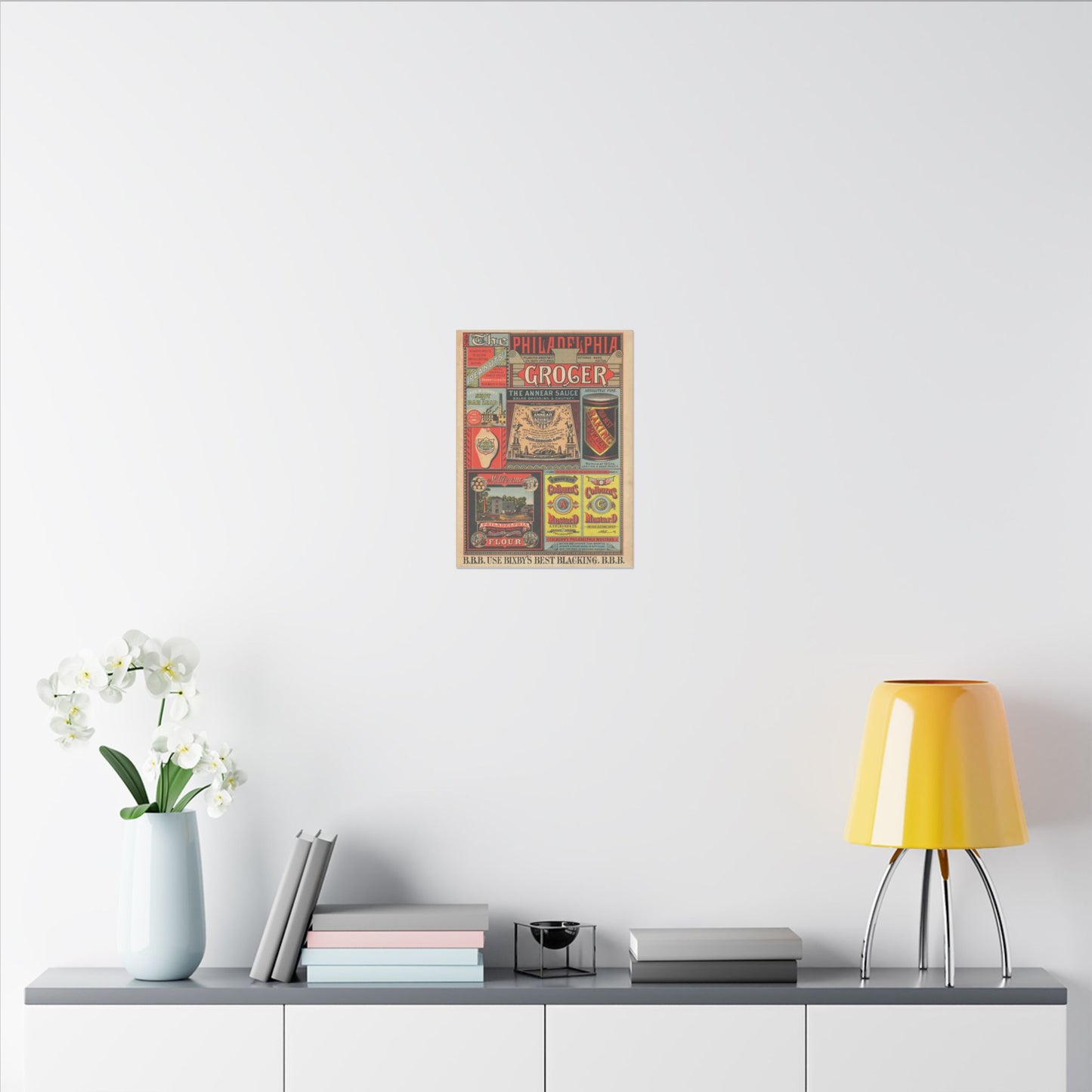 Vintage Grocery Store Canvas Art Print