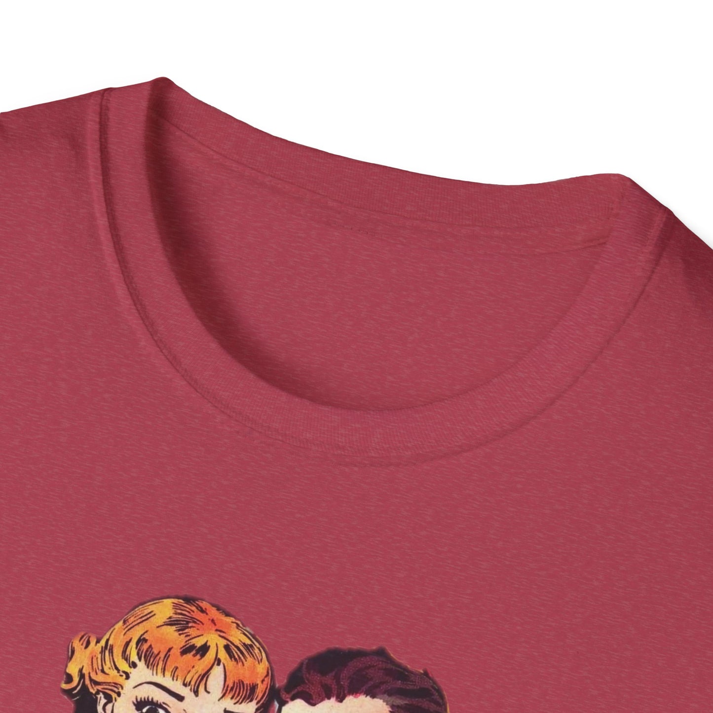 Vintage Comic Style Unisex T-Shirt Featuring Dynamic Duo