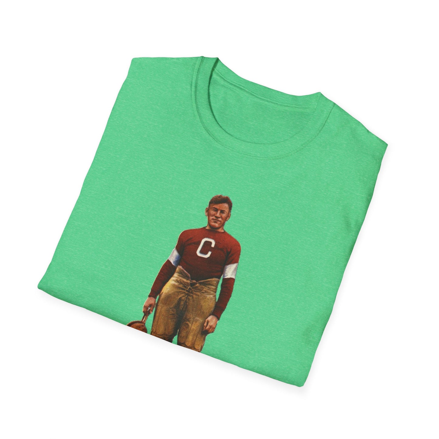 Vintage Jim Thorpe Football Legend Unisex Softstyle Tee - Old School Male 