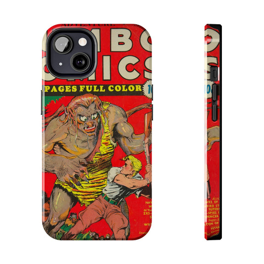 Vintage-Inspired Comic Book Tough Phone Cases - Old School Male 