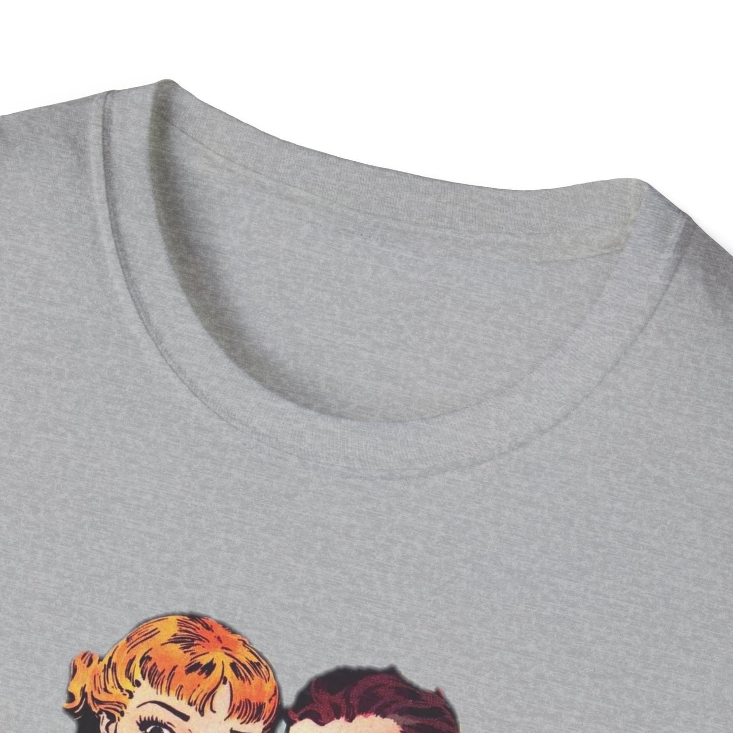 Vintage Comic Style Unisex T-Shirt Featuring Dynamic Duo