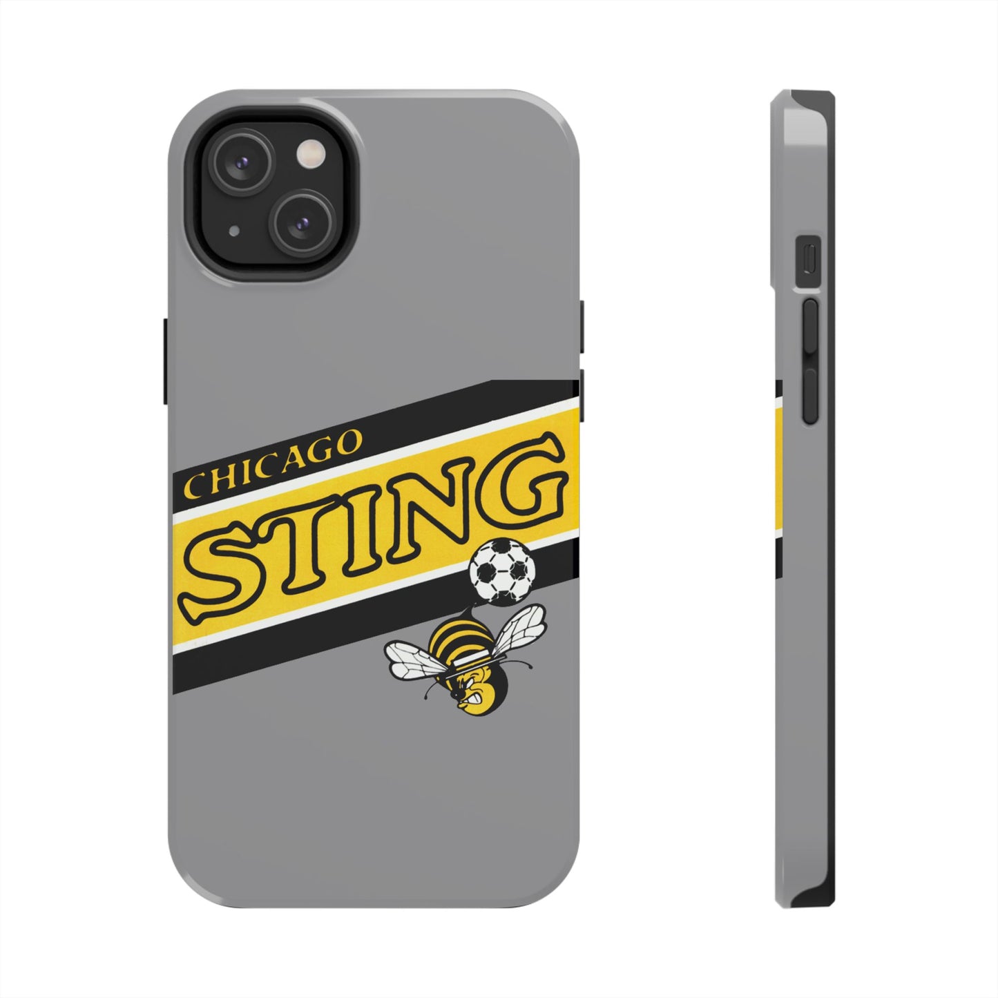 Vintage Chicago Sting Soccer Team Logo Durable Phone Cases - Old School Male 