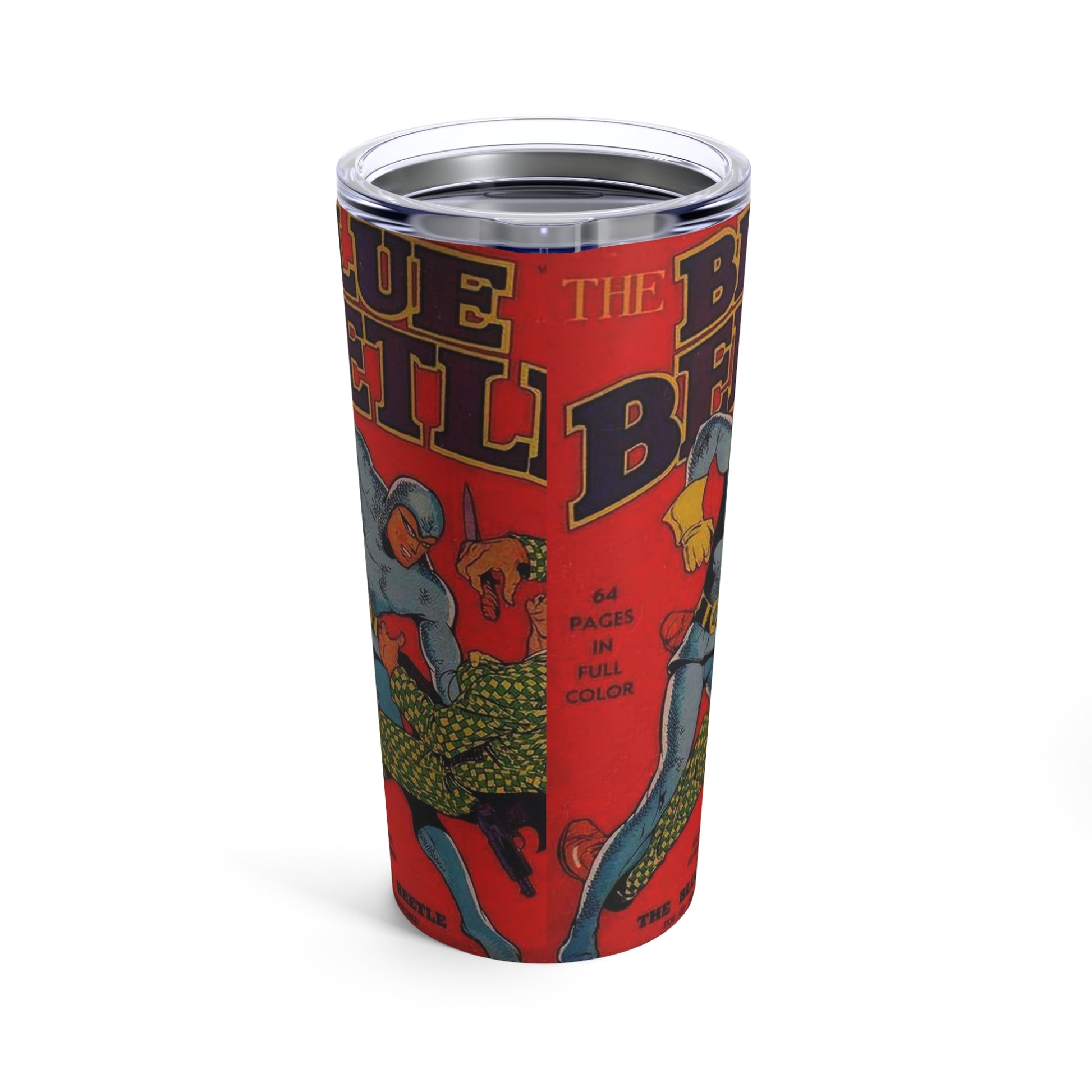 Vintage Blue Beetle Insulated Tumbler 20oz - Old School Male 