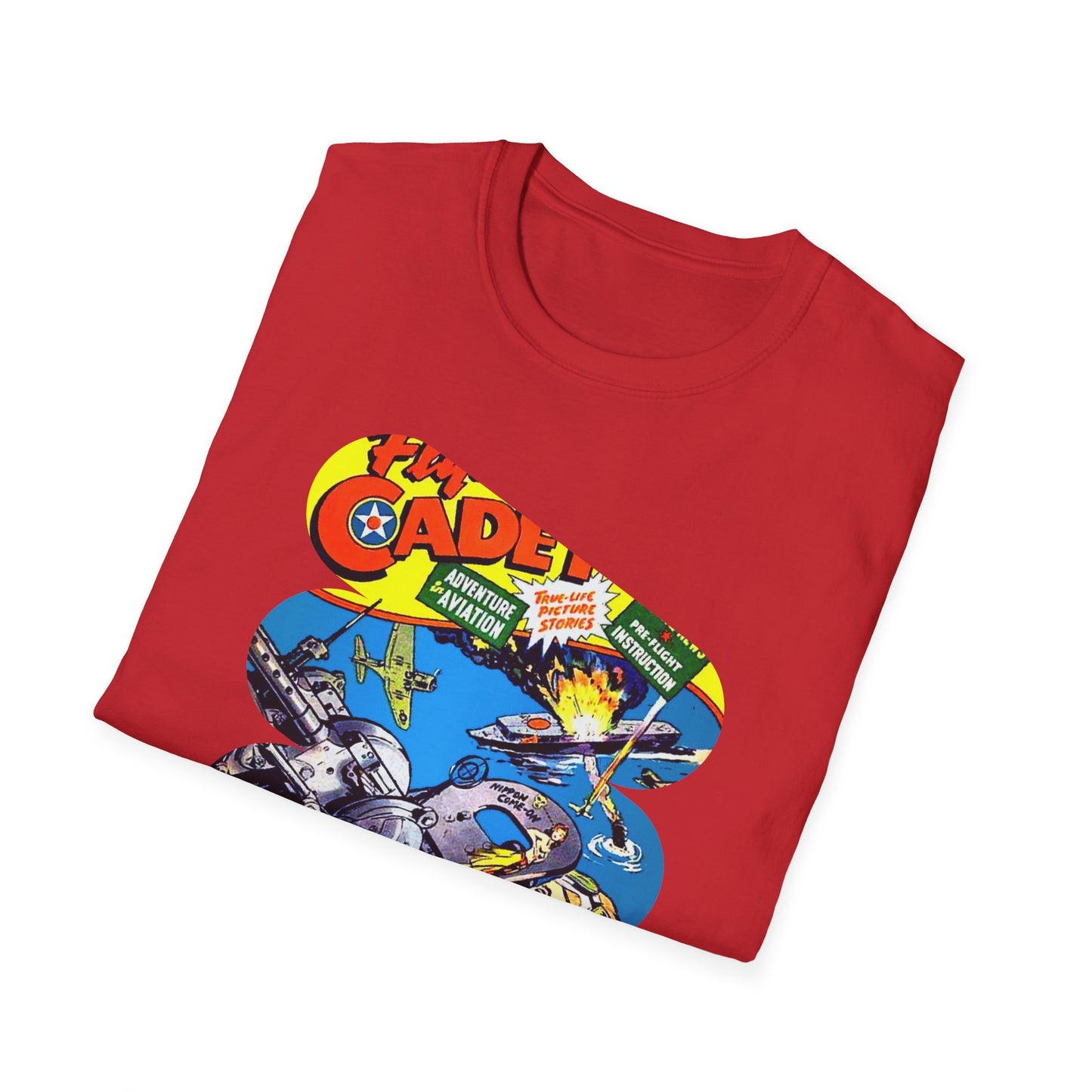 Vintage Comic Book Cover Unisex Softstyle Tee