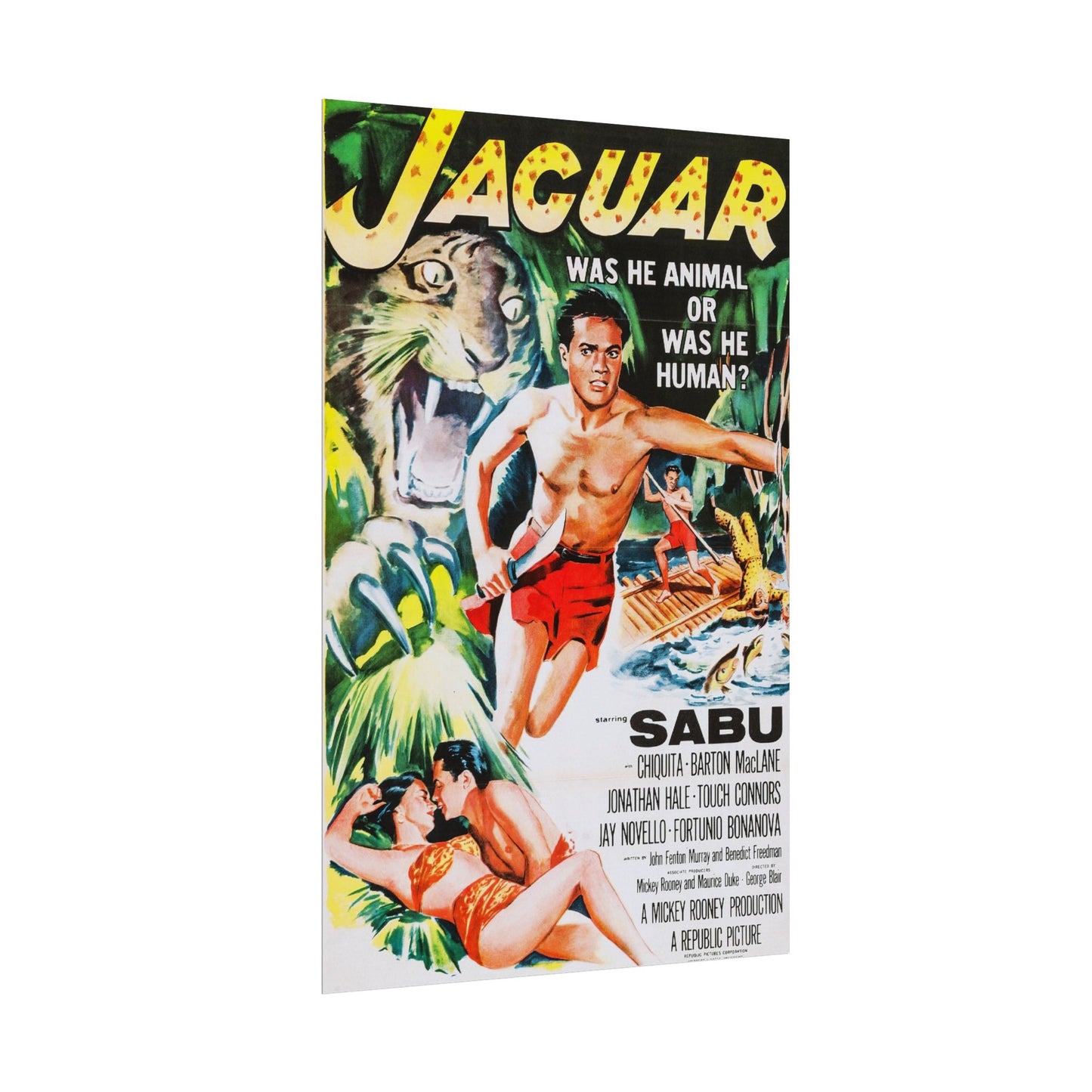 Movie Poster Rolled Poster - Retro Jaguar Sabu Film