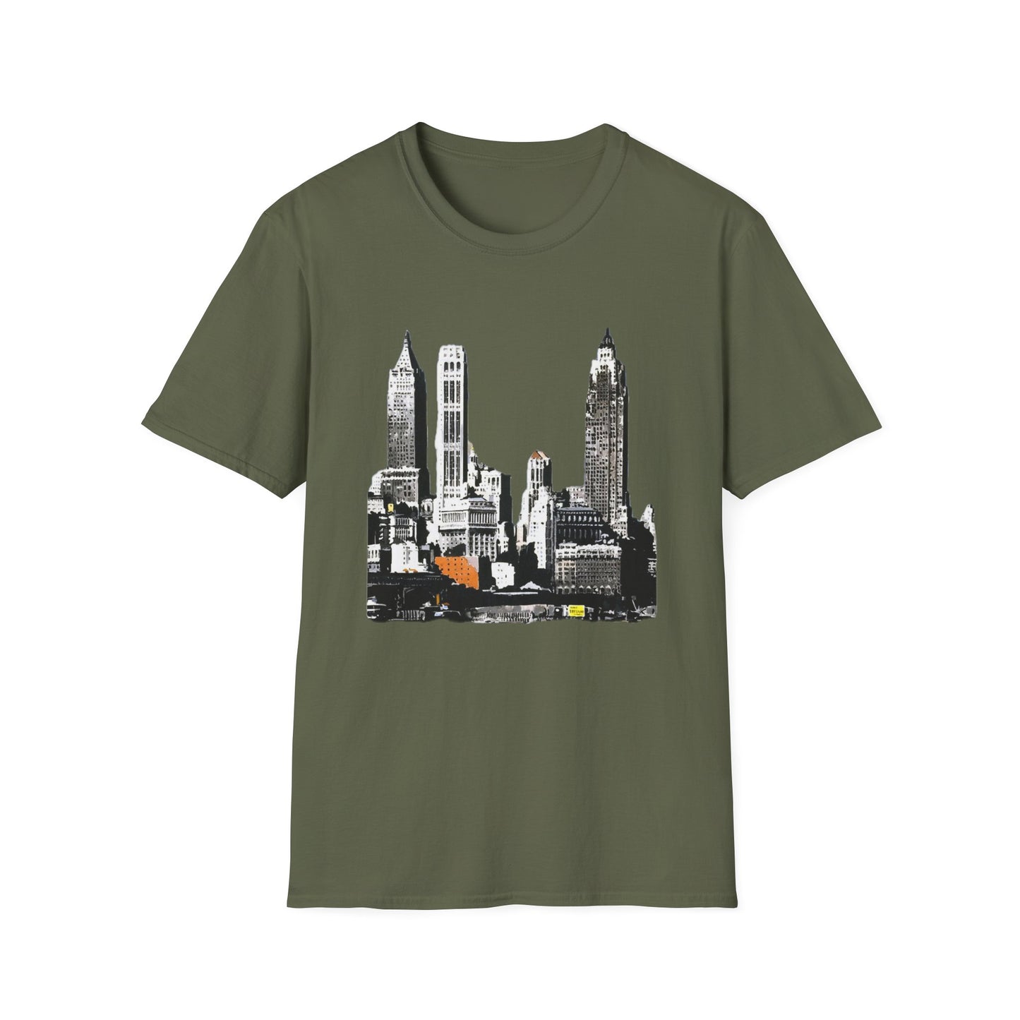 Retro New York City Skyline Softstyle Tee