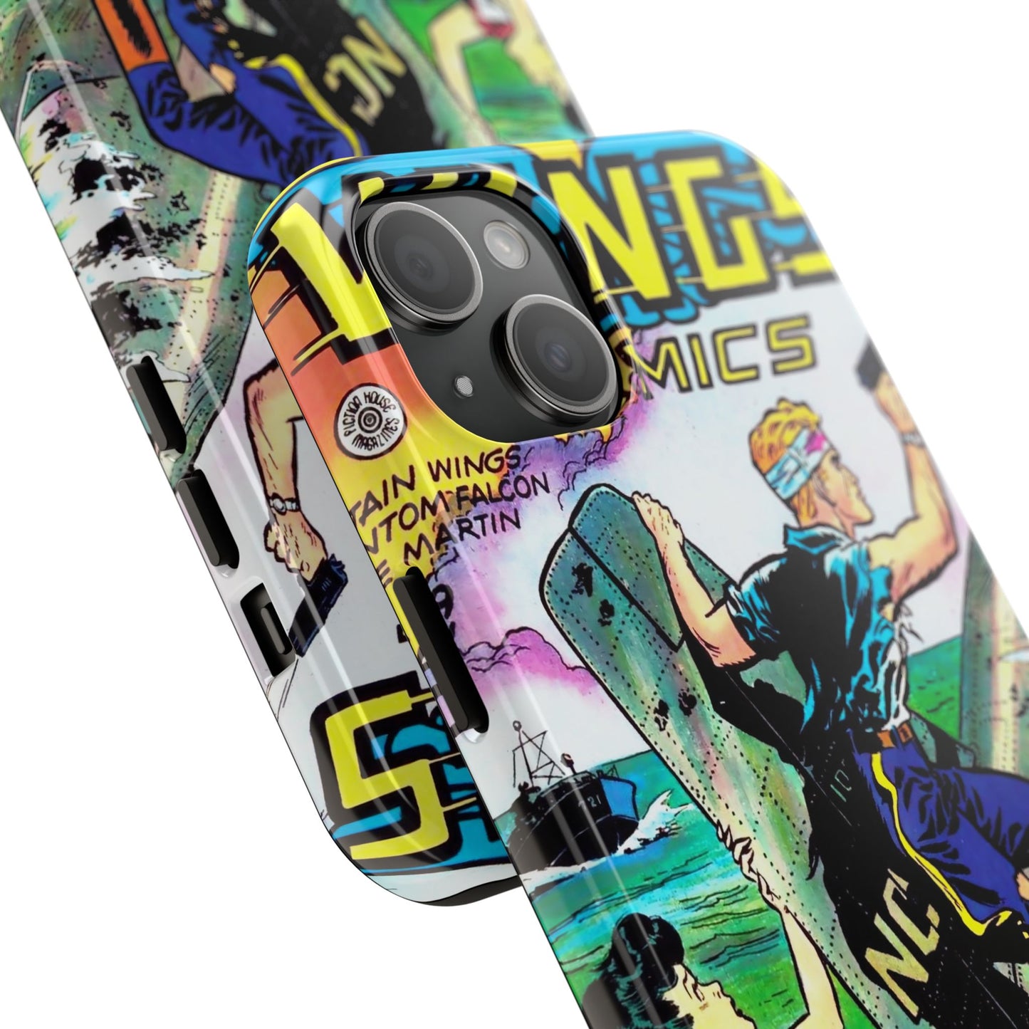 Retro Wings Comics Cover Tough Phone Cases