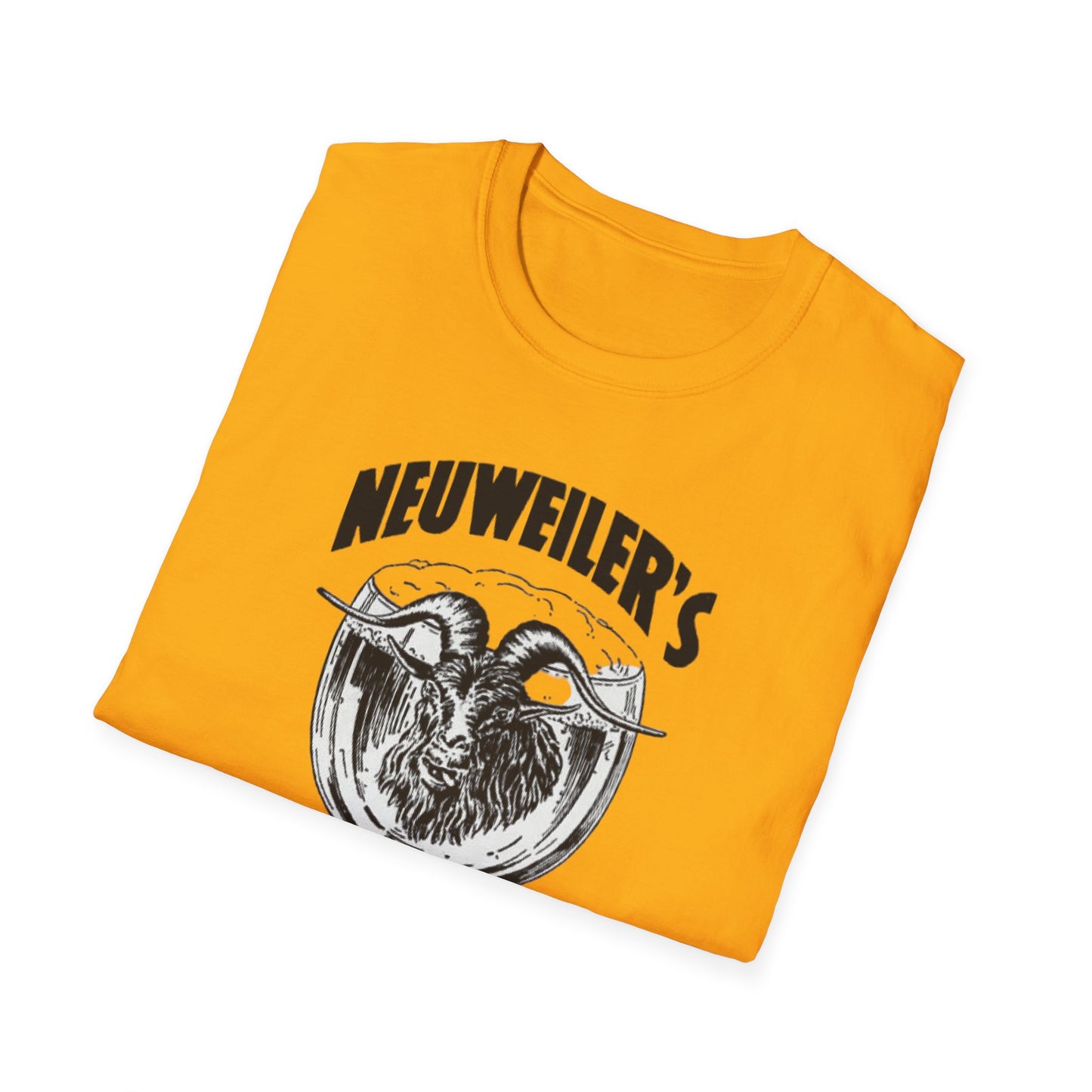 Sip Back and Relax: Vintage Neuweiler's 100% Cotton Bock Beer T-Shirt for Ultimate Chill Vibes