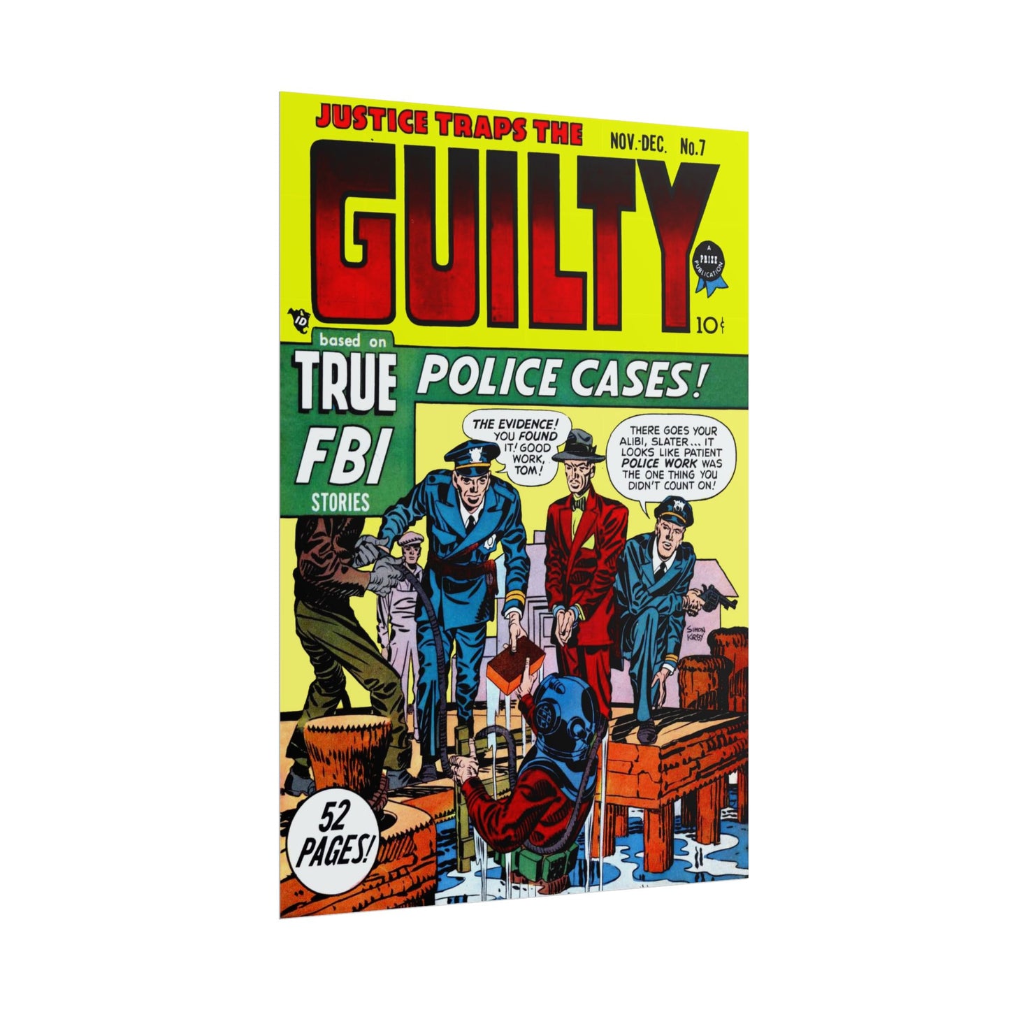 Retro Guilty Comic Book Cover poster