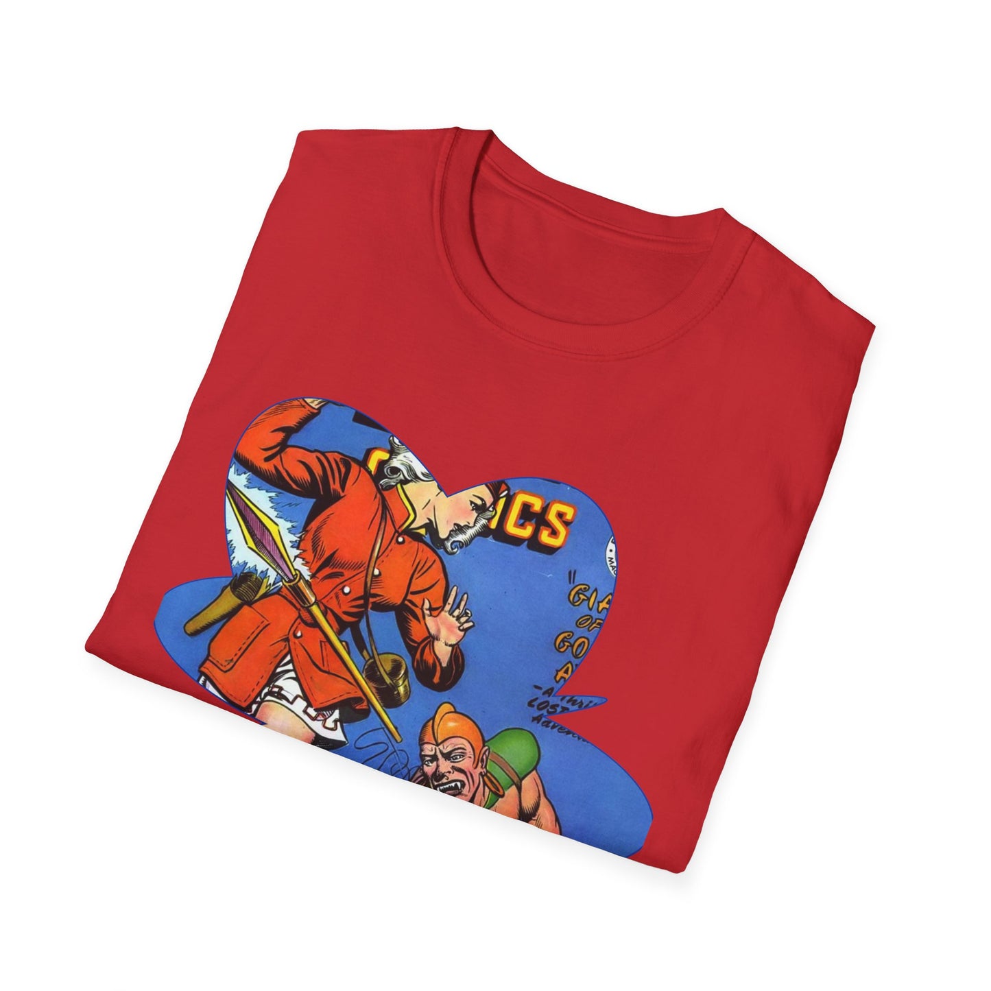 Vintage Comic Book Cover Unisex Softstyle Tee