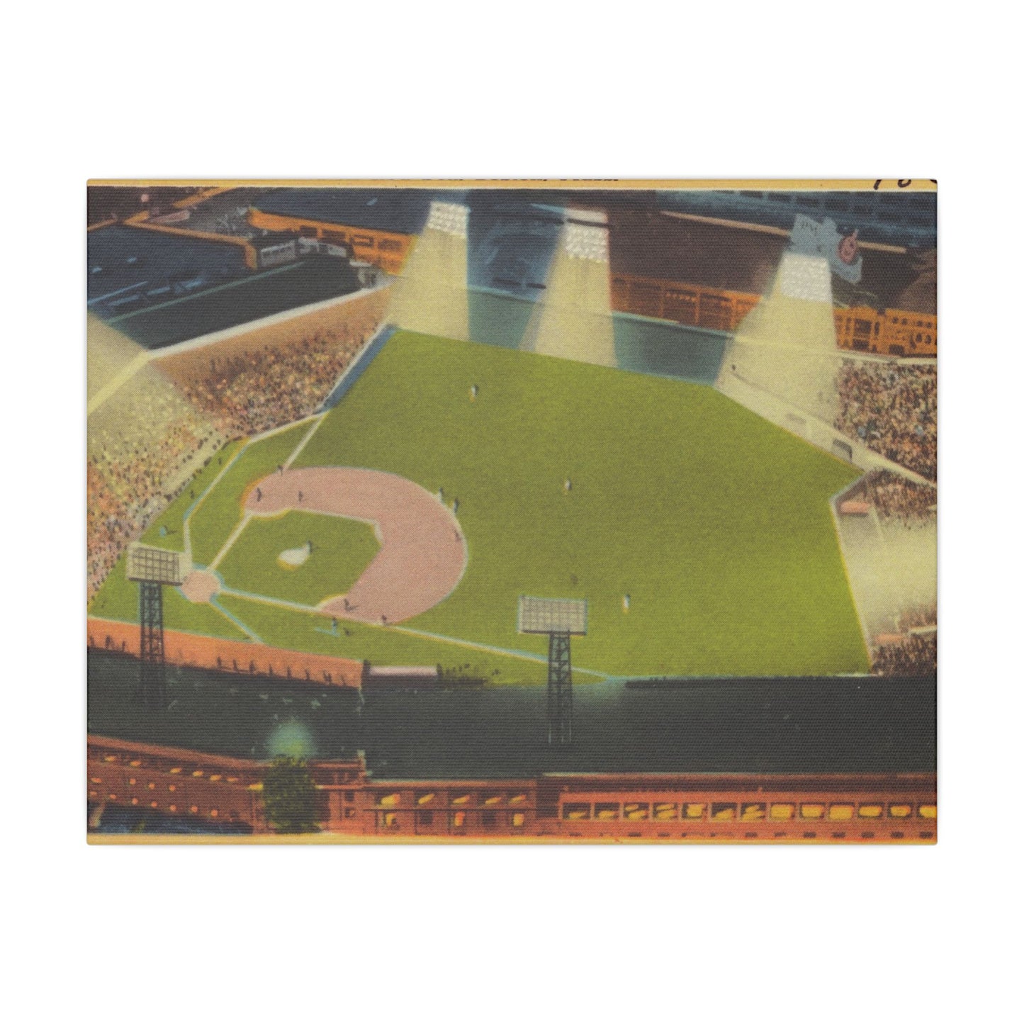 Vintage Fenway Park Canvas Art Print