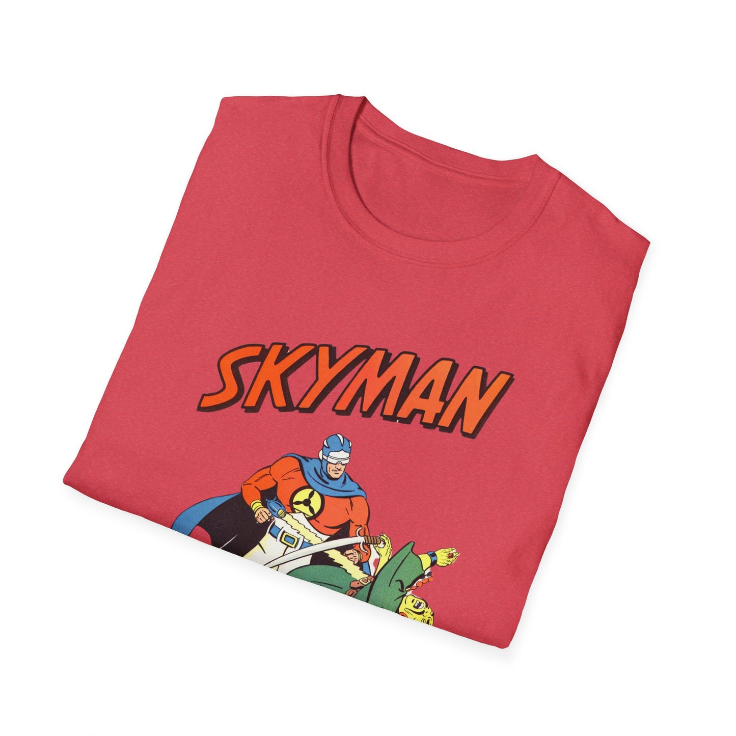 Vintage Comic T-Shirt: 100% Cotton Skyman Graphic Tee for Nostalgic Comic Fans