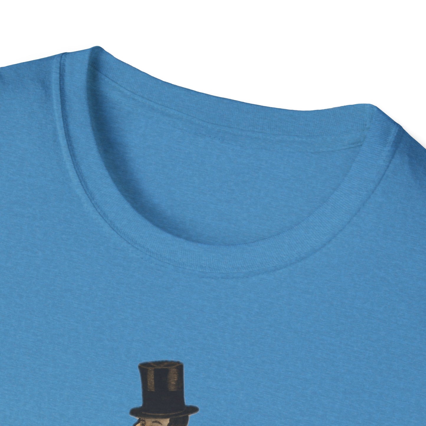 Retro Top Hat Gentleman's Unisex Tee - Old School Male 