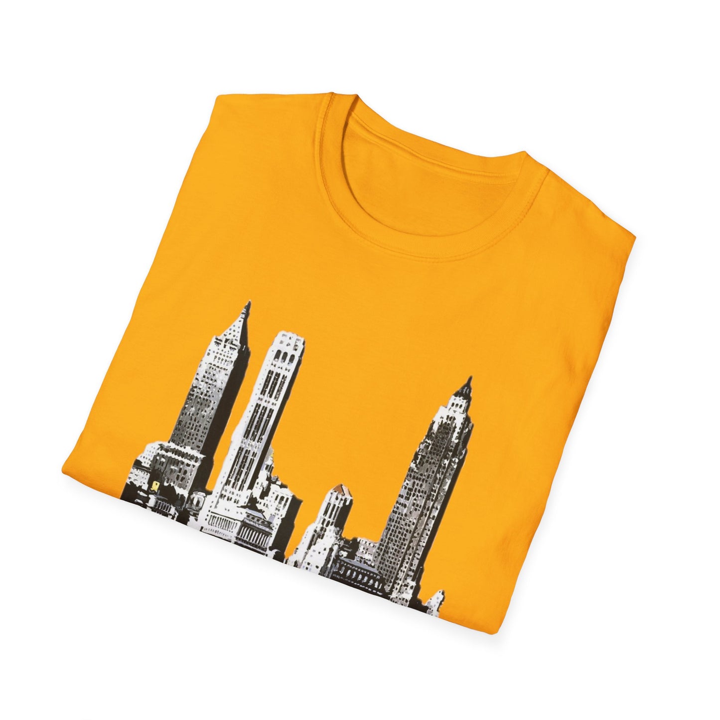 Retro New York City Skyline Softstyle Tee