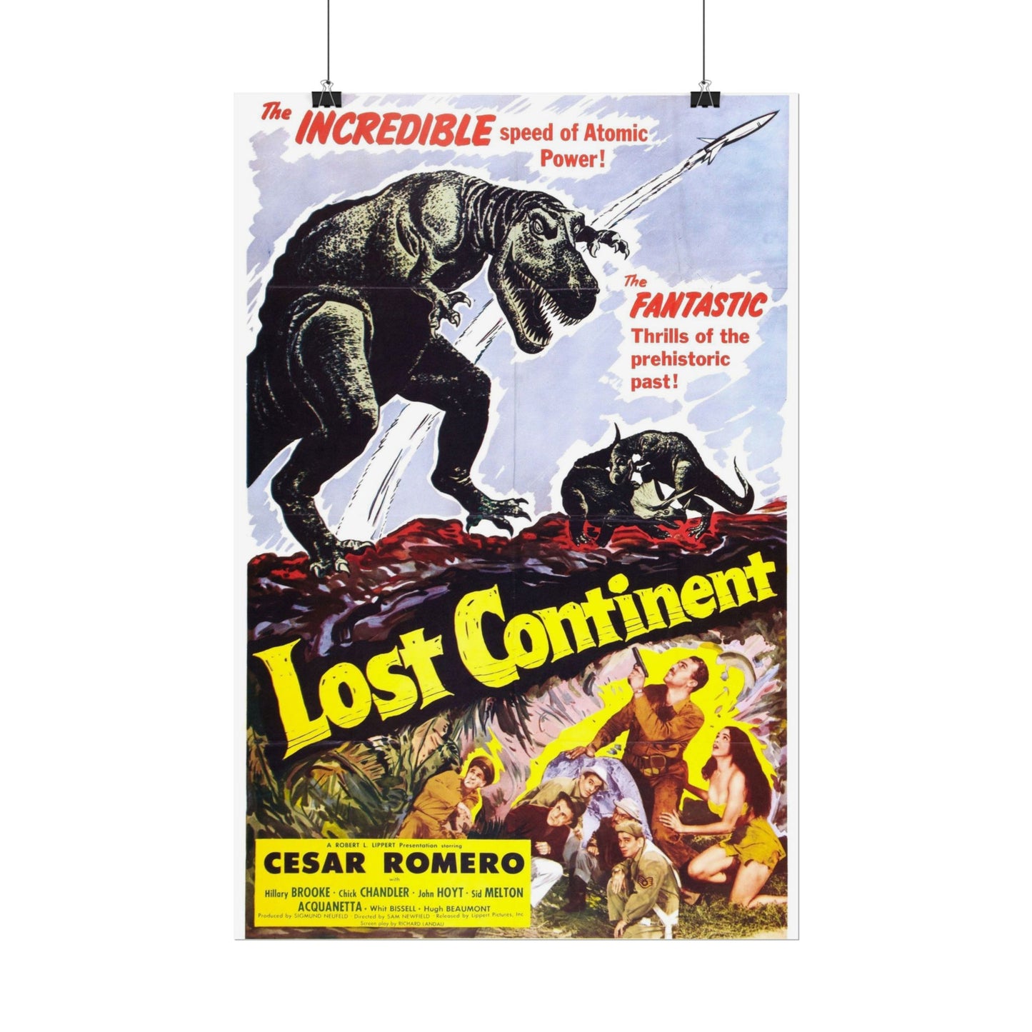 1951 Classic Film 'Lost Continent' Featuring Cesar Romero Poster Print