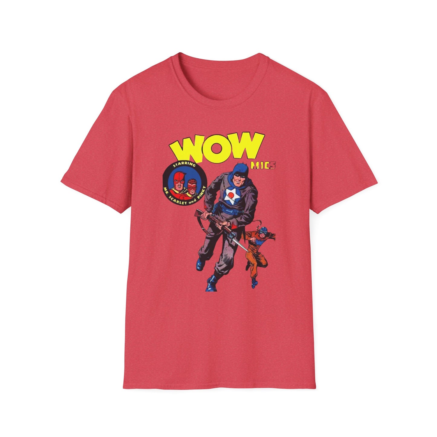 Retro Wow Comics T-Shirt - 100% Cotton, Classic Fit, Perfect for Comic Enthusiasts