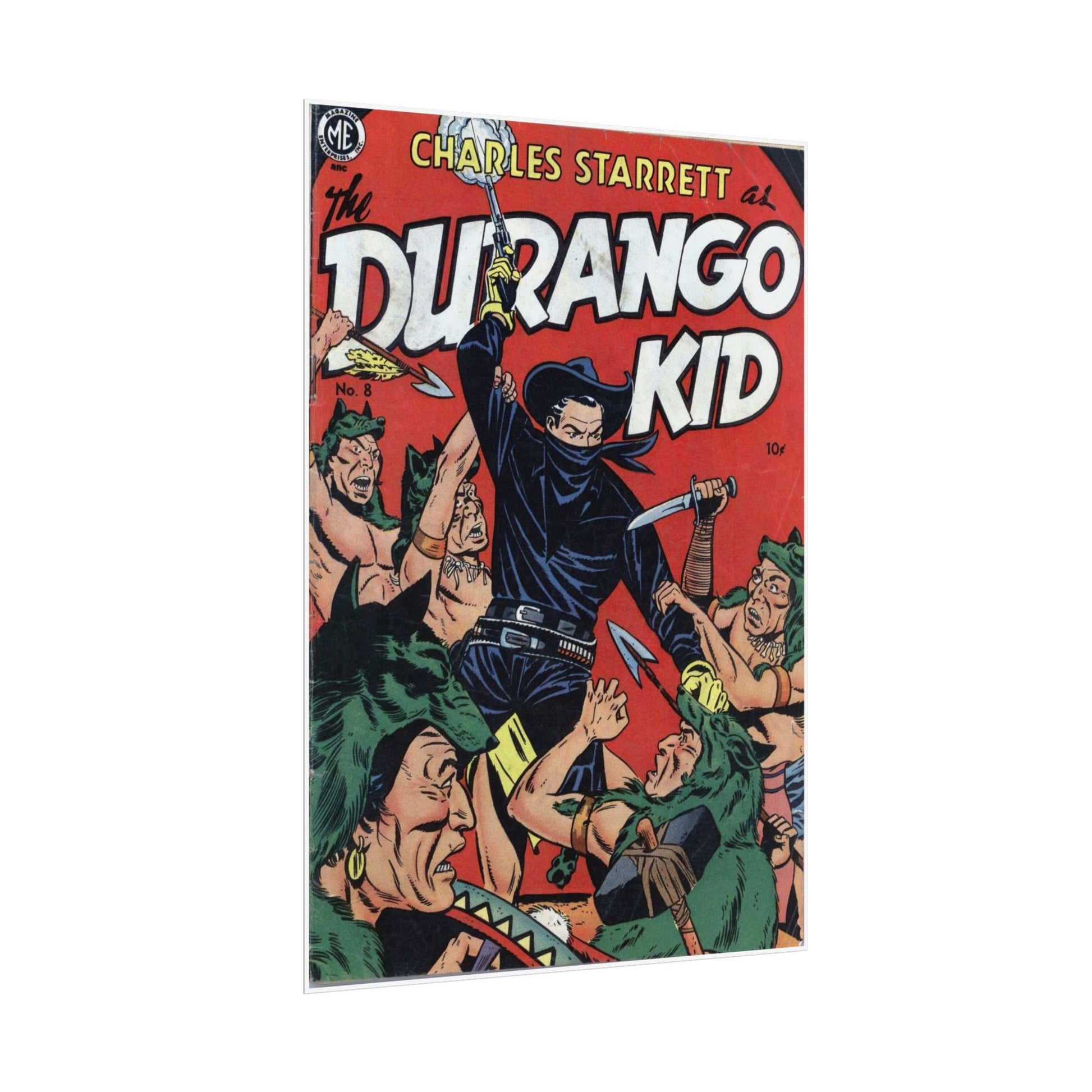 1950s Durango Kid Comic Book Cover Poster Print - Old School Male 