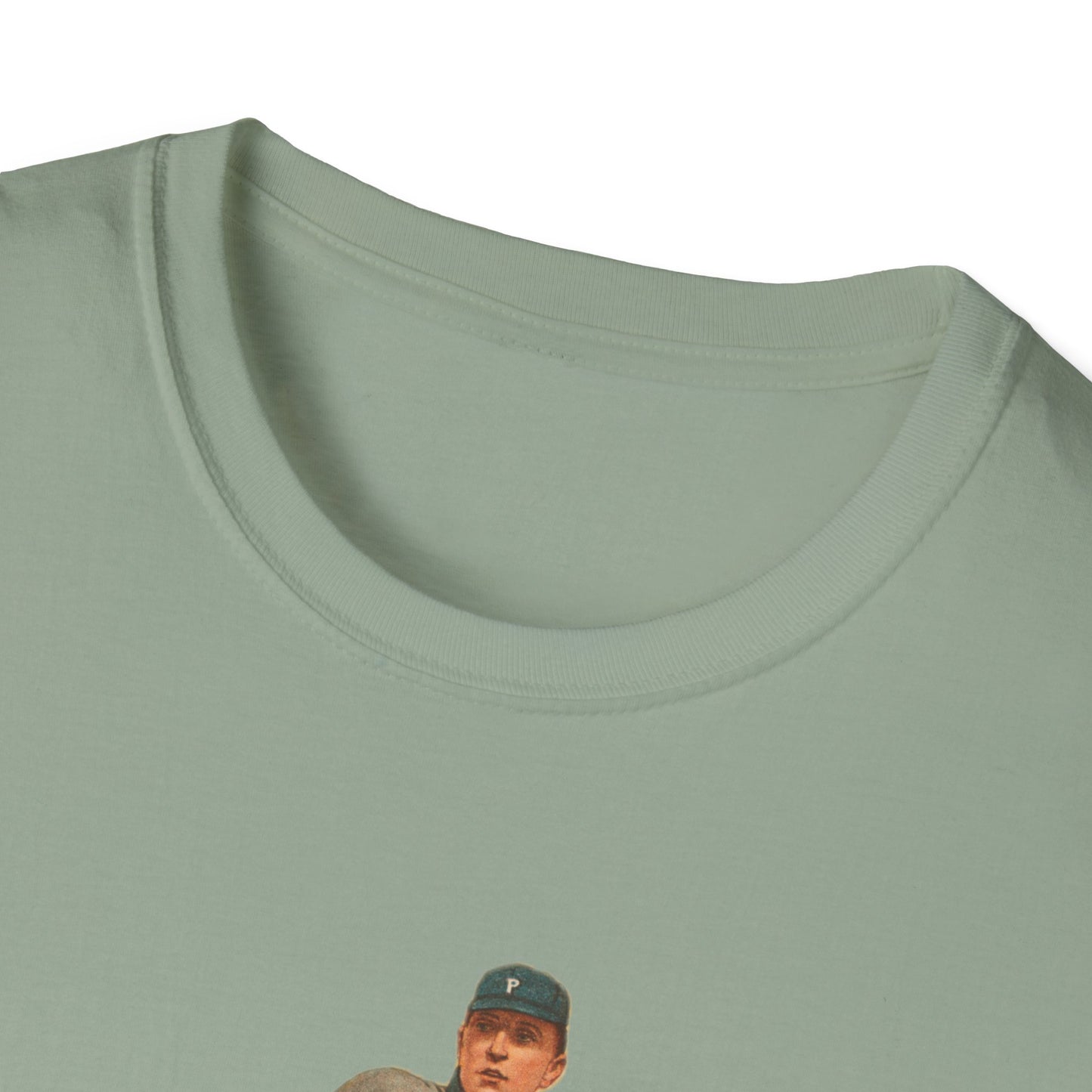 Retro Baseball Player Unisex Softstyle Tee