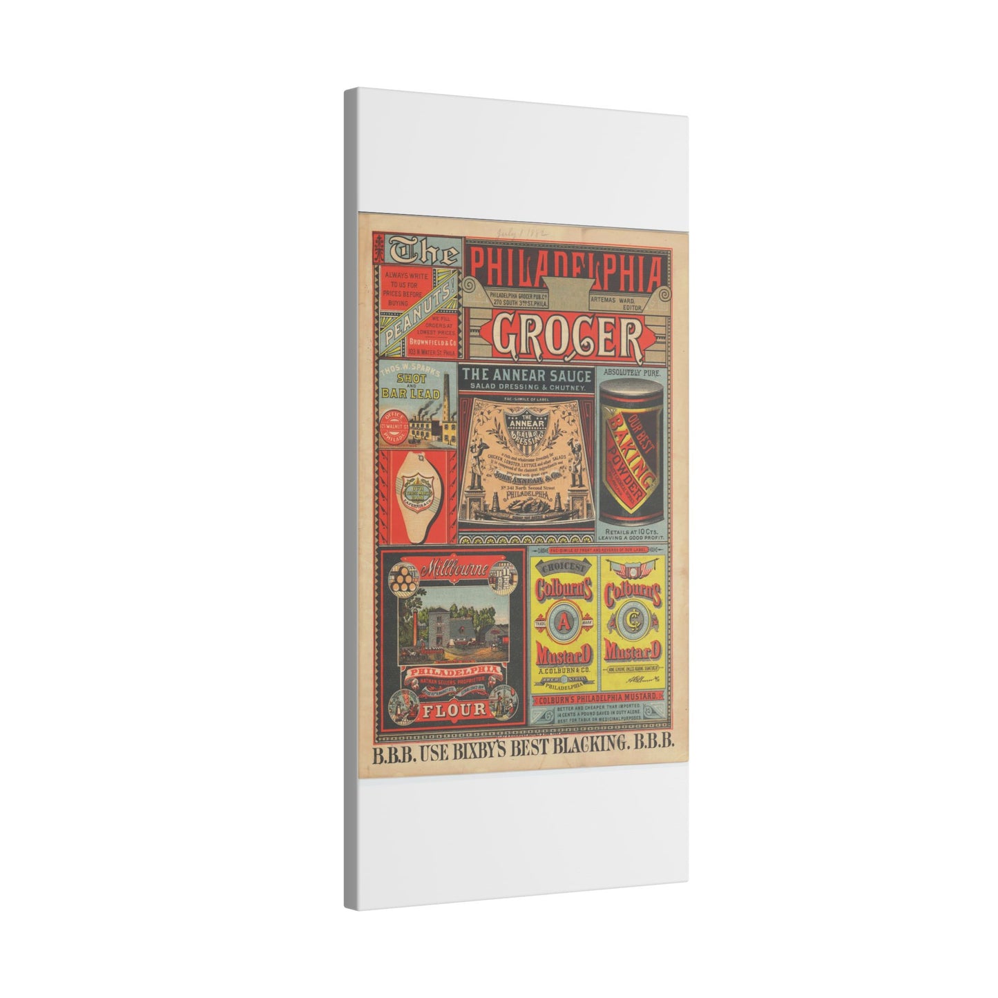 Vintage Grocery Store Canvas Art Print