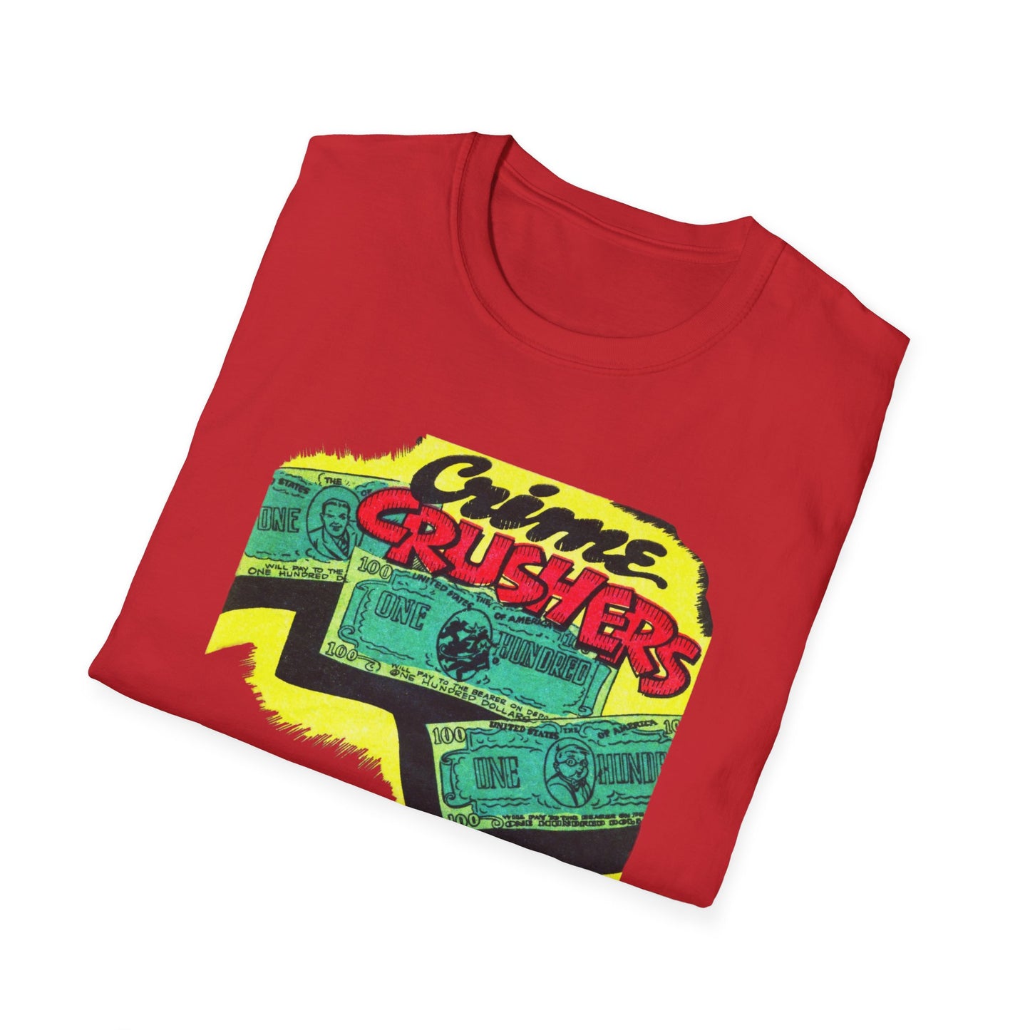 Retro Crime Crushers True Crime T-Shirt - Vintage Style Tee for Mystery Lovers