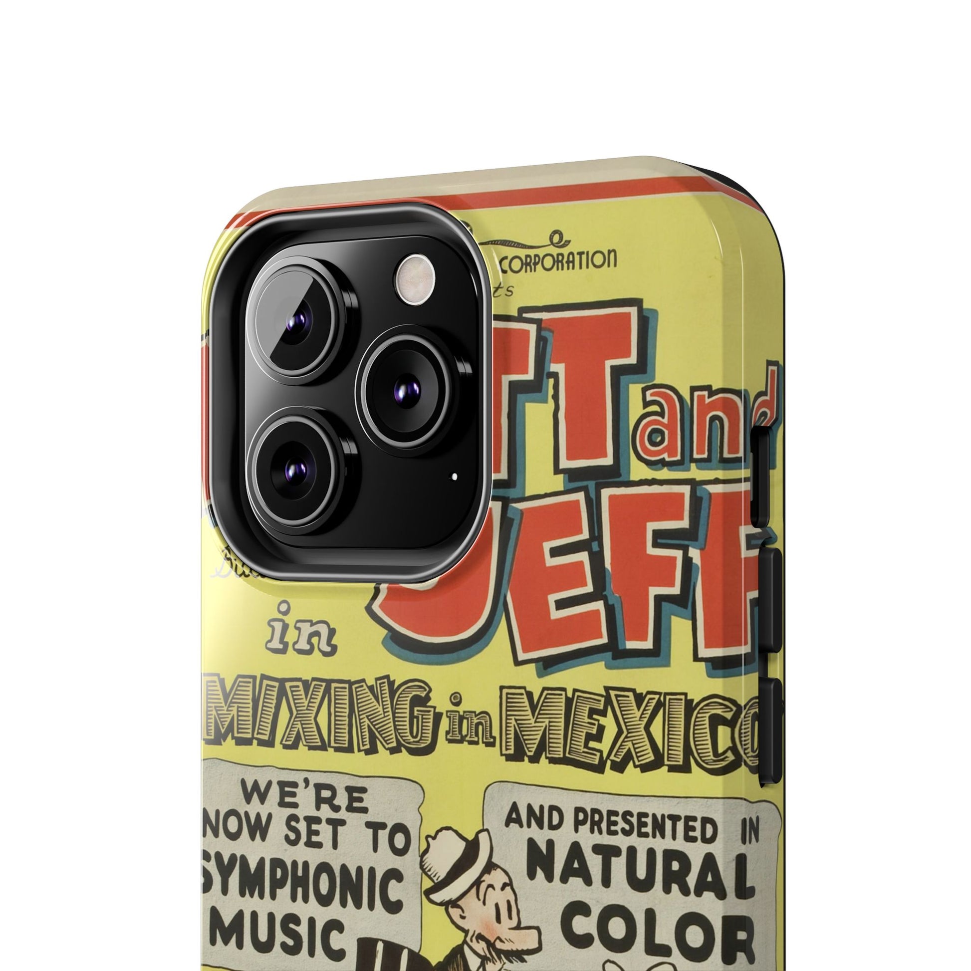 Durable Mutt and Jeff Phone Protection Cases - Old School Male 