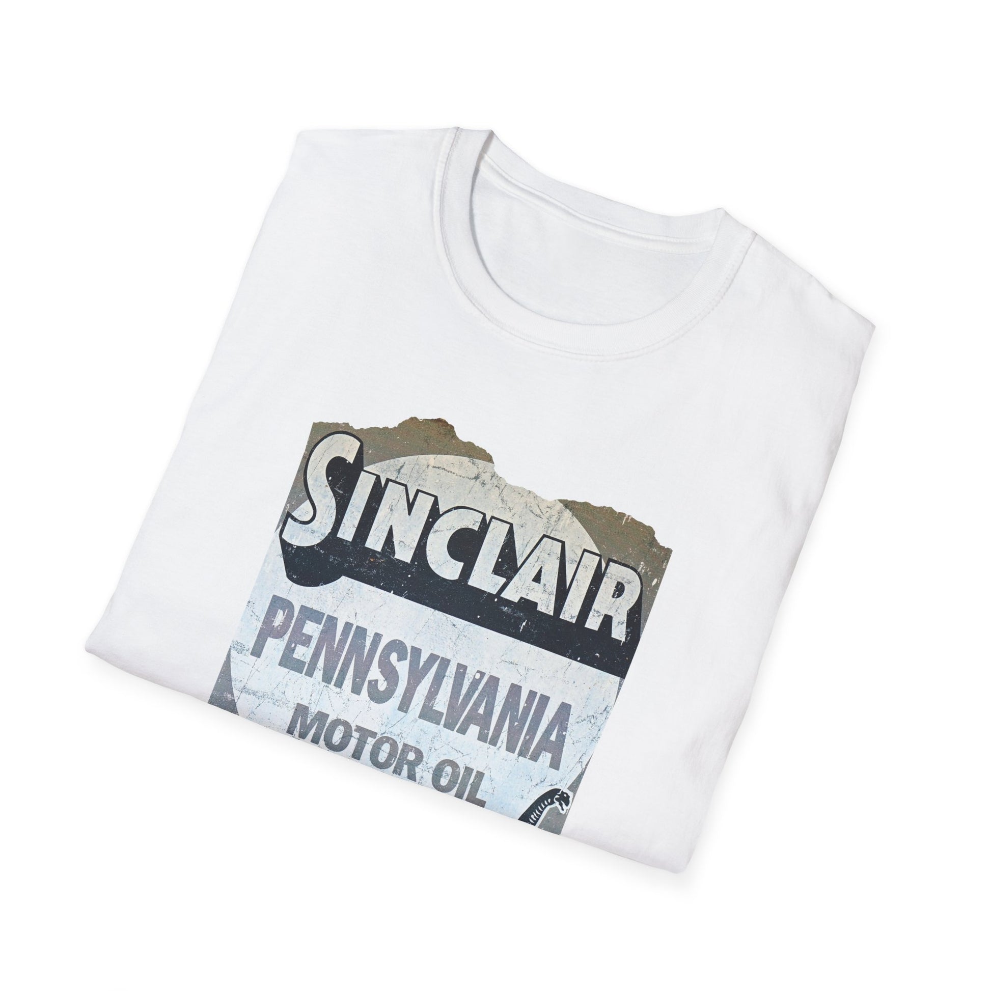 Retro Sinclair Oil Unisex Soft Cotton Tee - Old School Male 