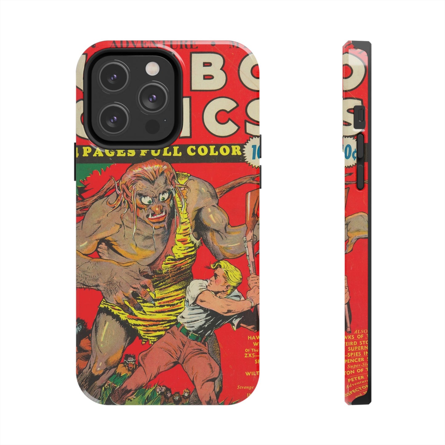 Vintage-Inspired Comic Book Tough Phone Cases - Old School Male 