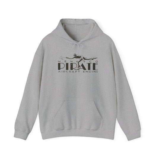 Pirate Aircraft Engines Hoodie - Cozy Unisex Sweatshirt with Kangaroo Pouch & Adjustable Hood