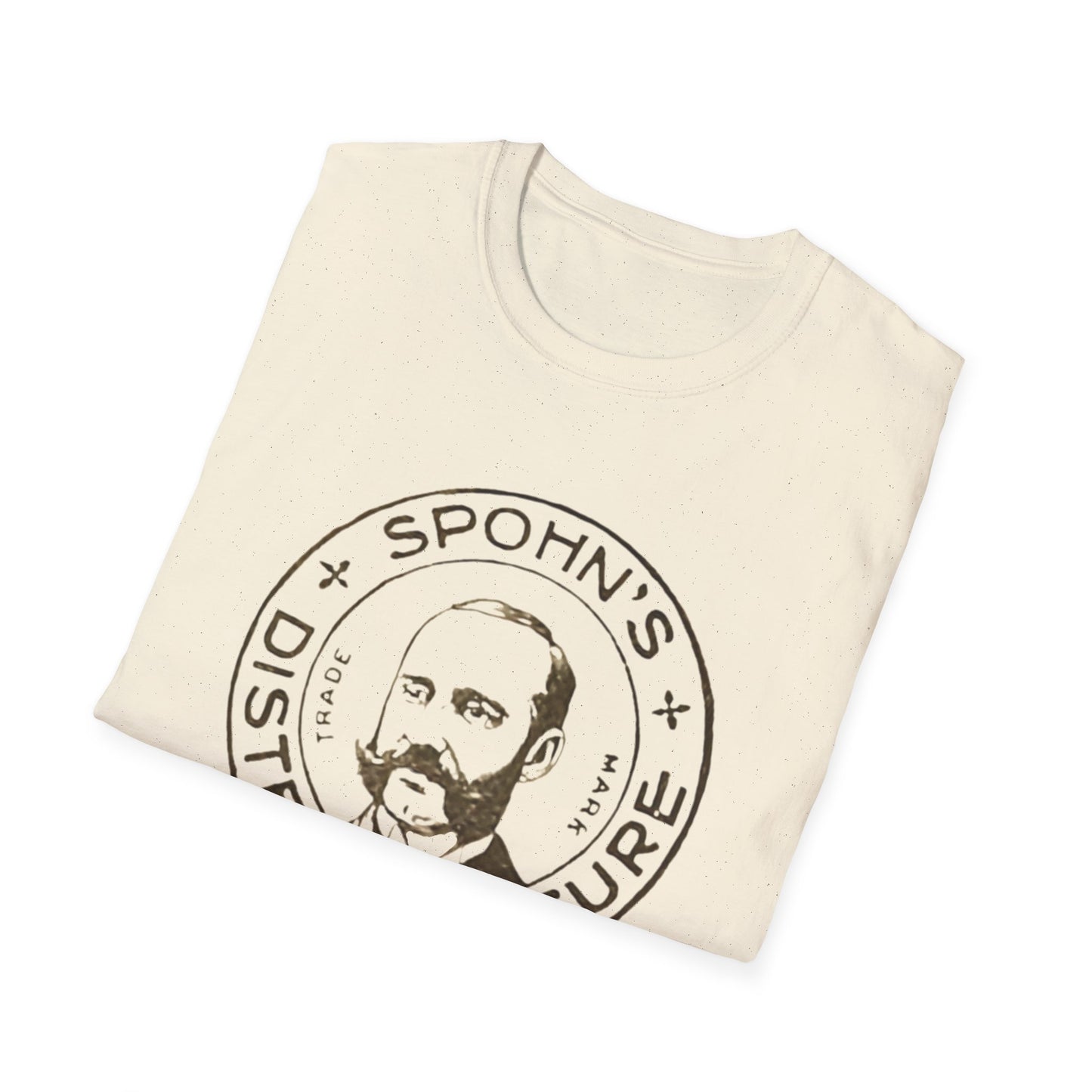 Retro Spohn's Distemper Cure Logo Unisex Soft Cotton Tee