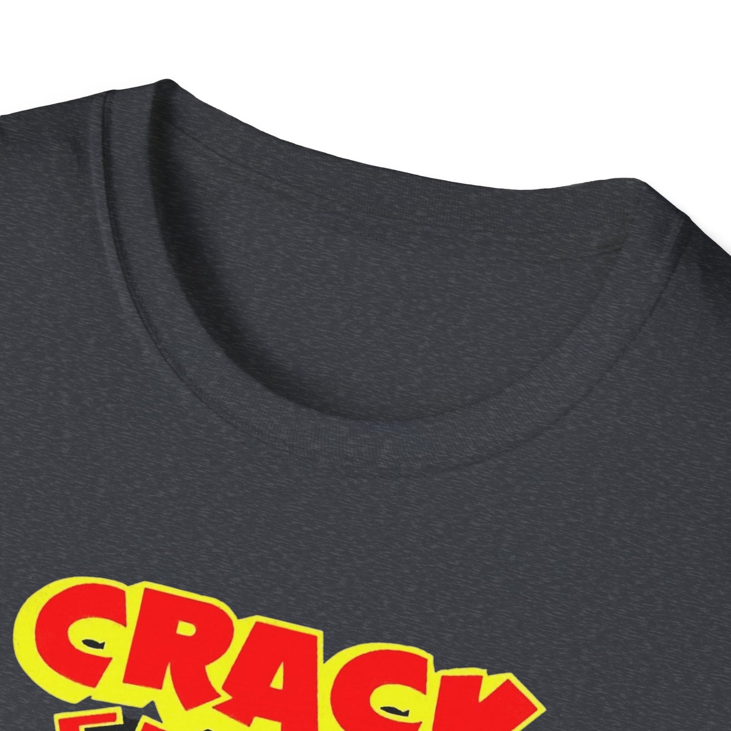 Vintage Comic T-Shirt - Retro Crack Design in Soft 100% Cotton for Comic Fans