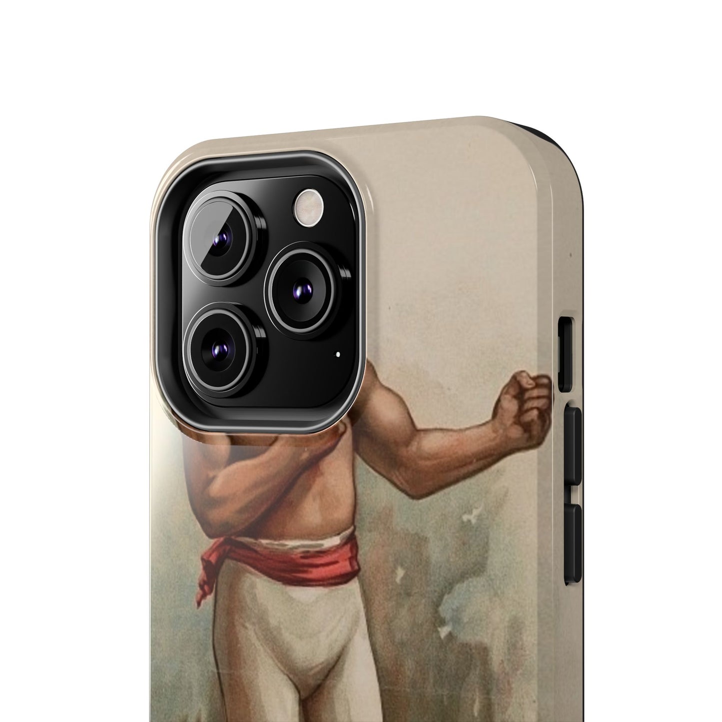 Retro Boxer Graphic Heavy-Duty Phone Cases - Old School Male 