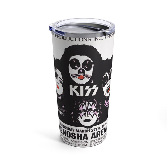 Vintage 1975 Kiss Concert Poster 20oz Tumbler - Old School Male 