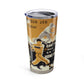 World War II Themed 20oz Insulated Tumbler with Baseball Design - Old School Male 