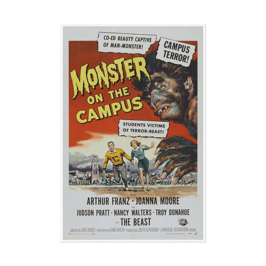 Vintage Monster Movie Rolled Posters, Retro Wall Art Decor, Halloween Poster Prints, Classic Horror Film Decoration, Dorm Room Movie Poster, - Old School Male 