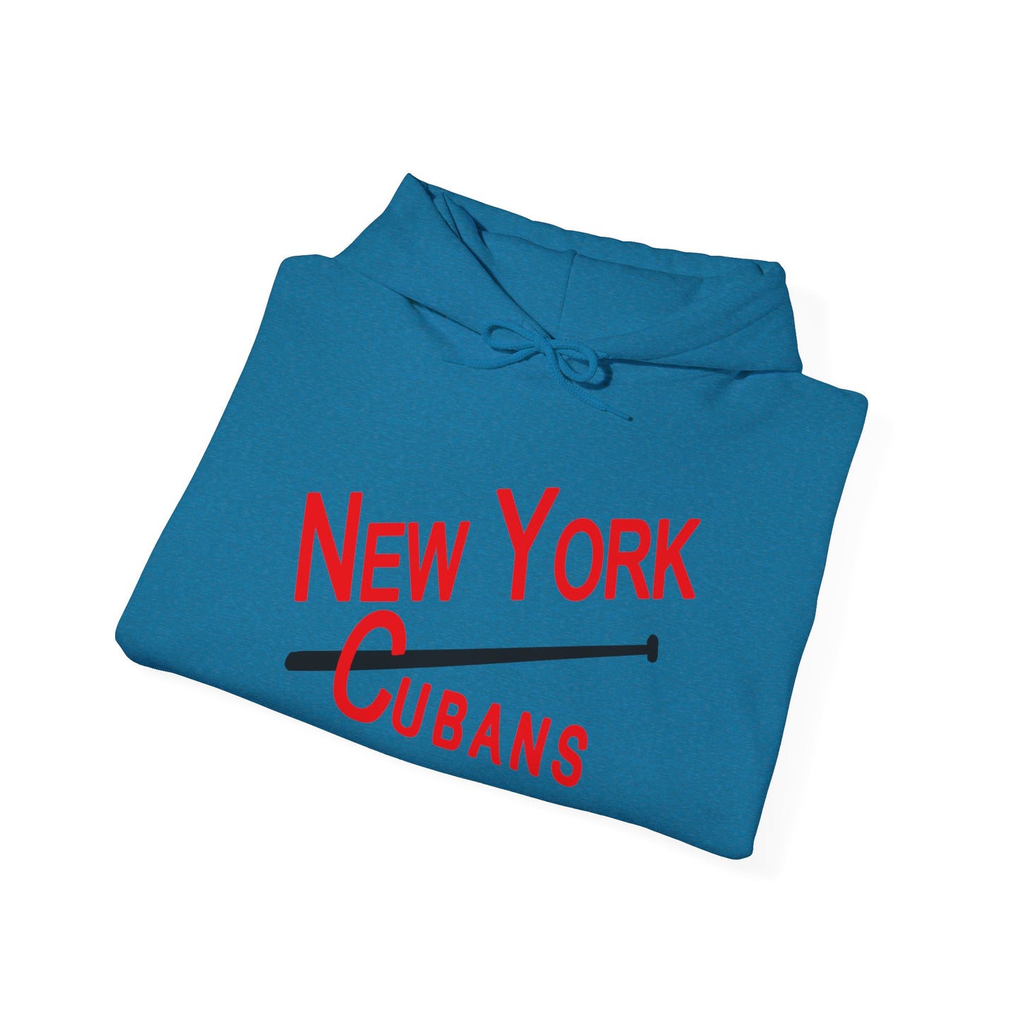 Cozy New York Cubans Hoodie - Vintage Negro League Style with Adjustable Hood and Pouch