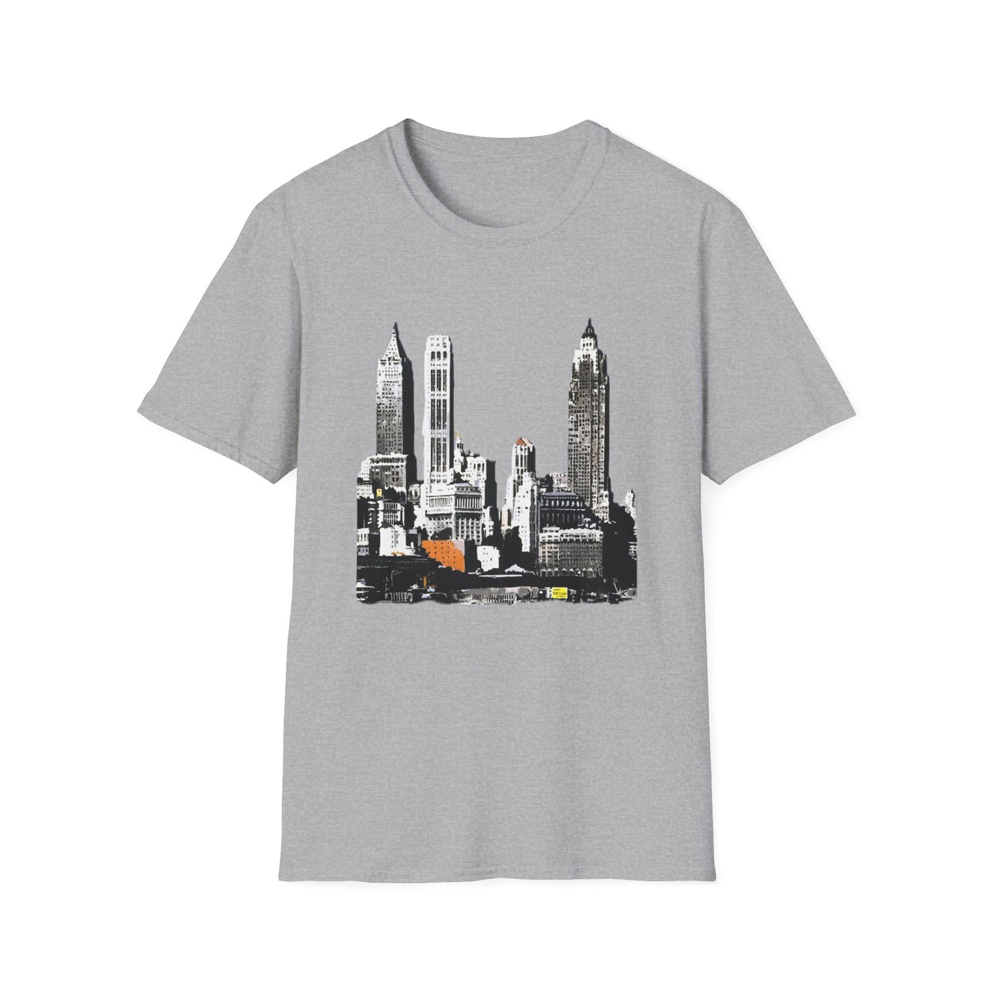 Retro New York City Skyline Softstyle Tee