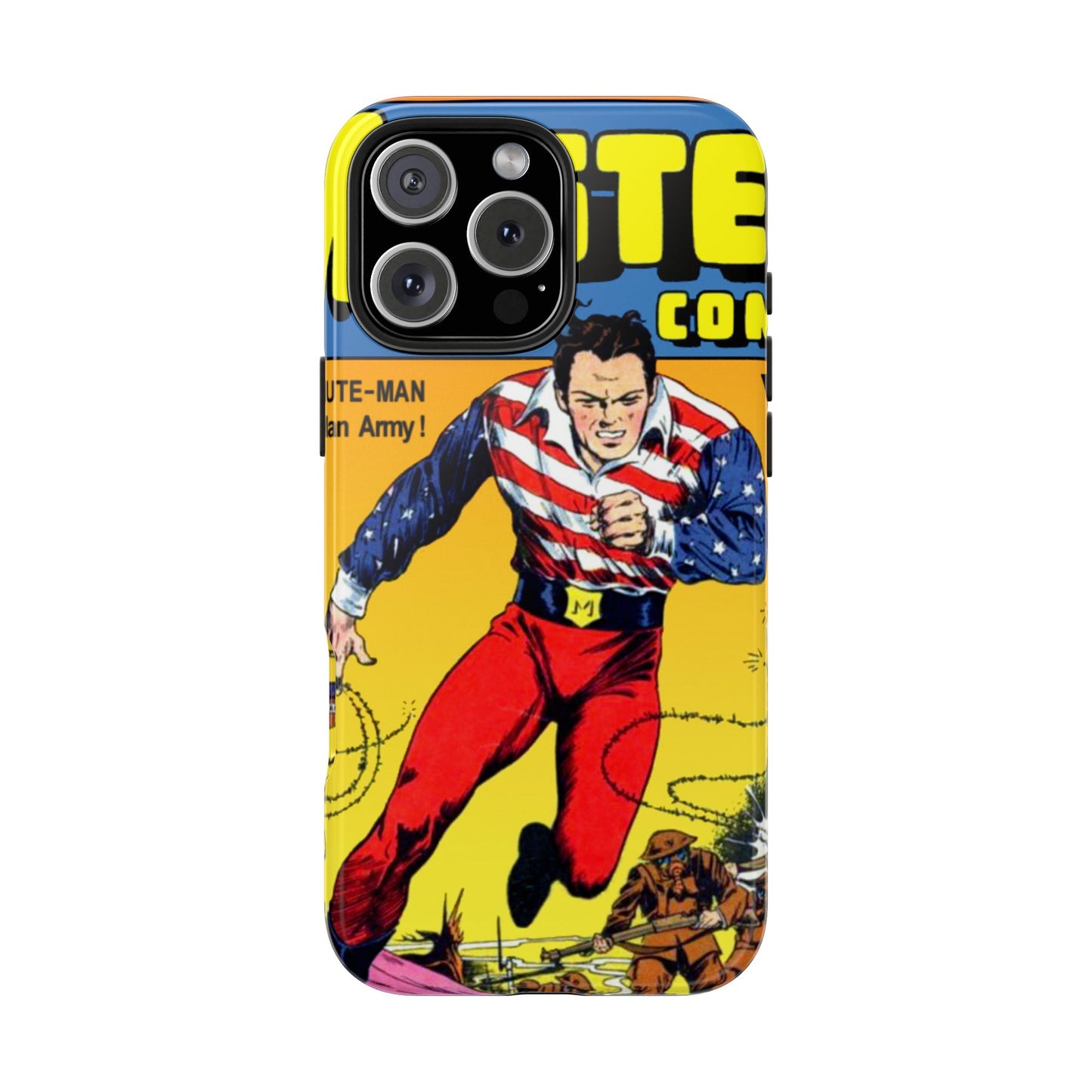 Vintage Comic Artwork Tough Phone Cases - Old School Male 