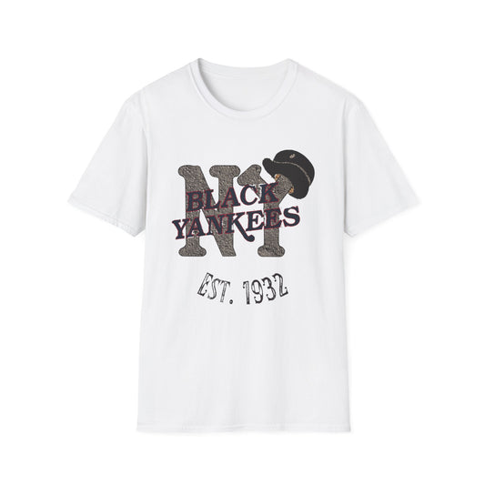 New York Black Yankees Unisex Softstyle T-Shirt - Old School Male 