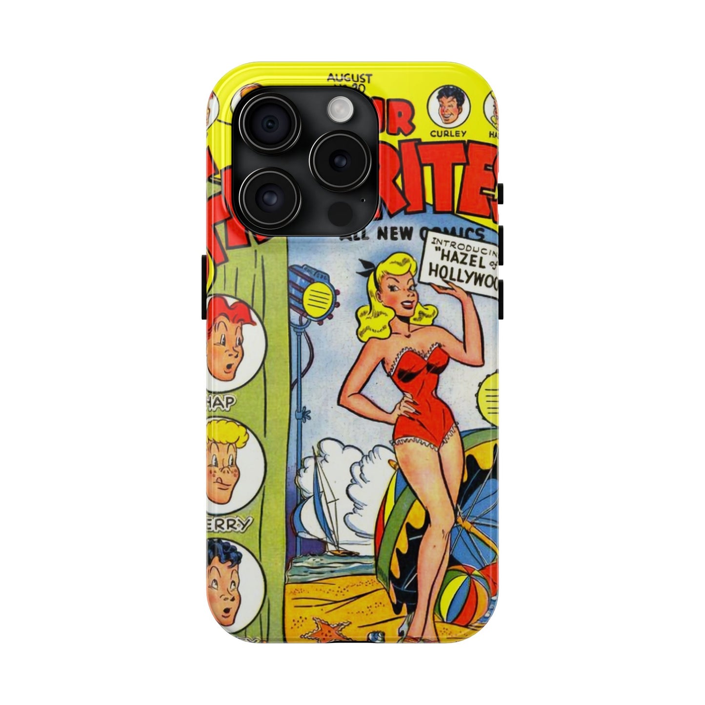 Vintage Comic Book Phone Case - Retro Art Design - Old School Male 